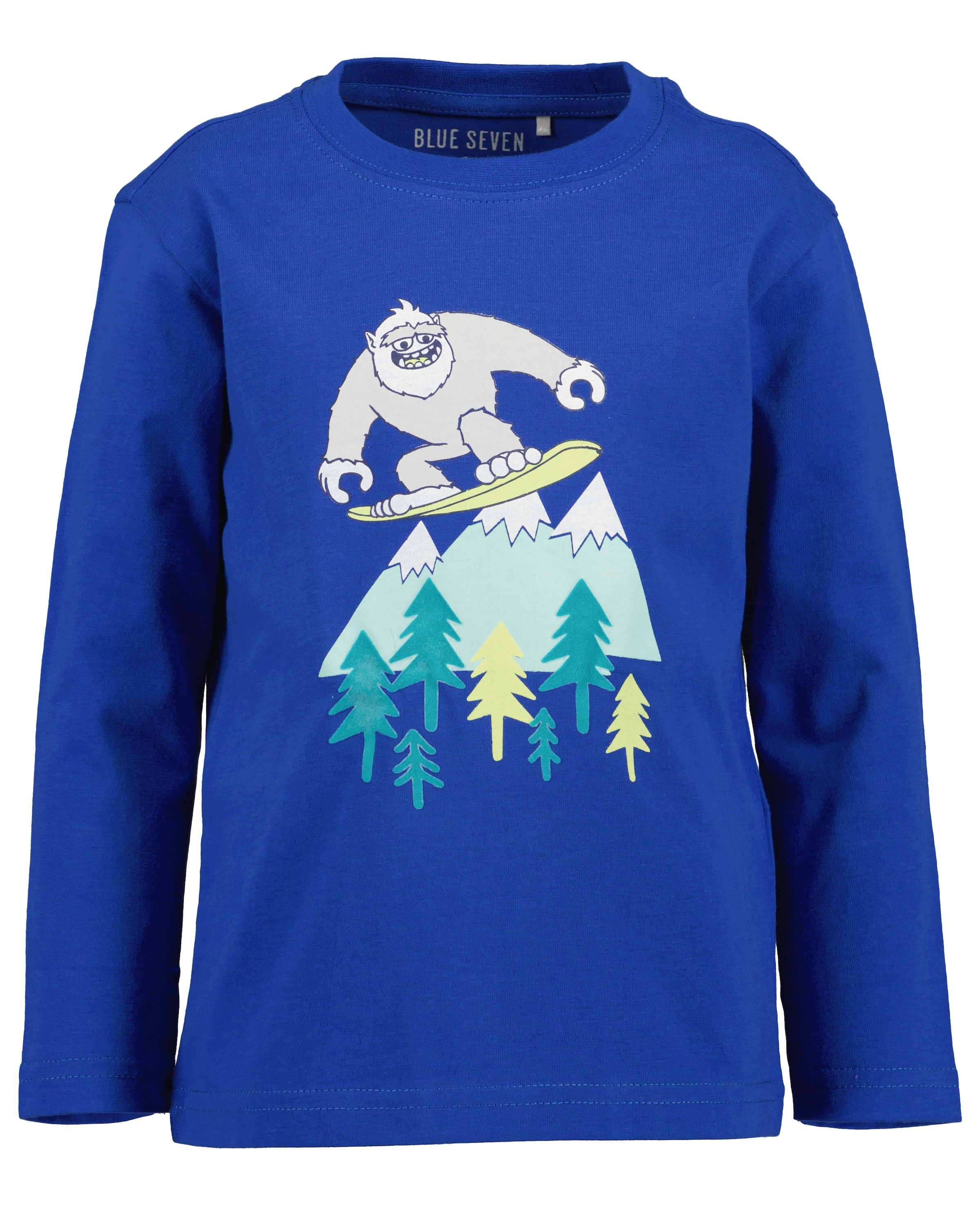 Blue Seven Langarmshirt, (Packung, 2 tlg.), mit grossen Comic-Frontmotiven