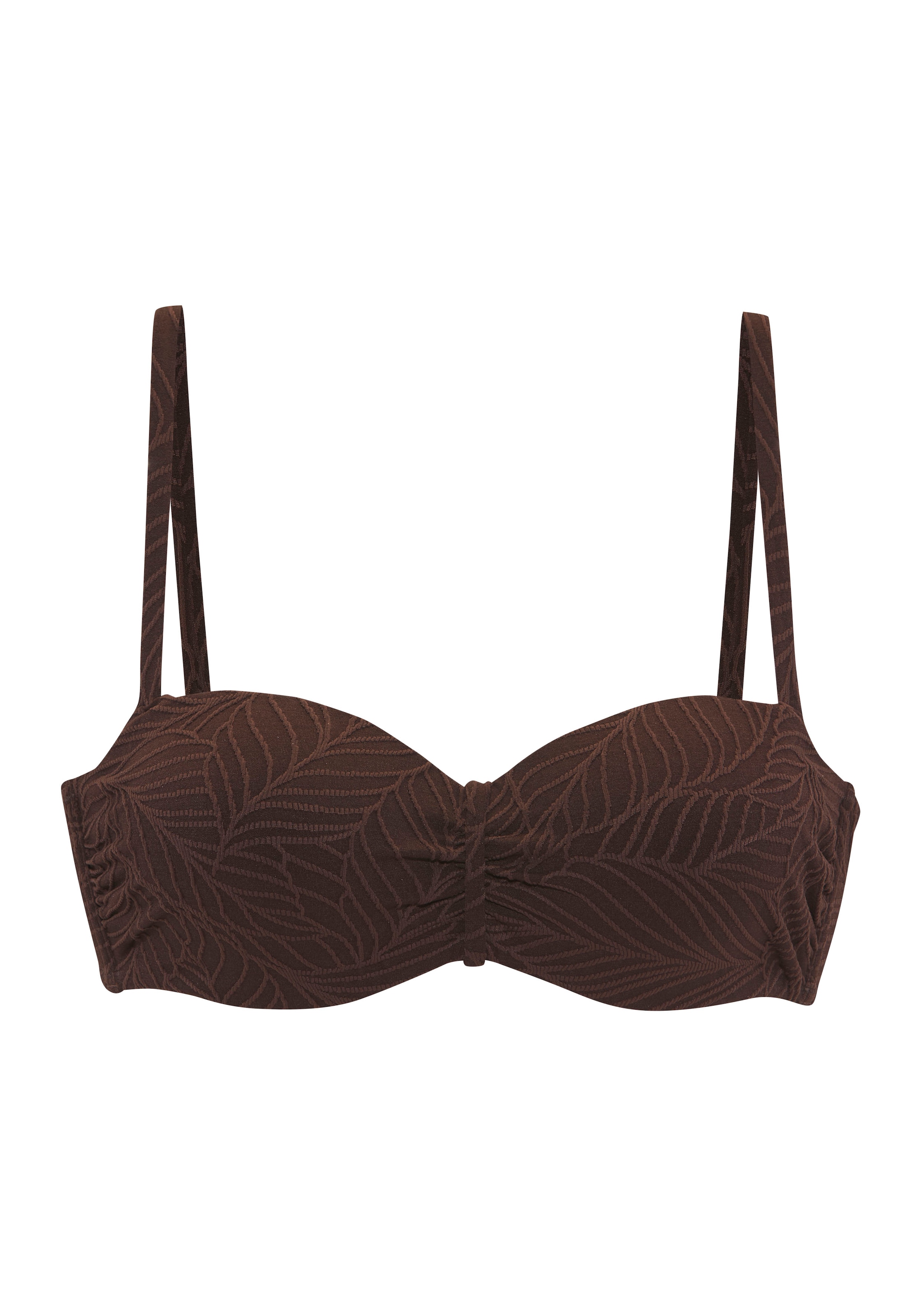 LASCANA Top bikini bandeau à armatures »Fay« en tissu structuré élégant