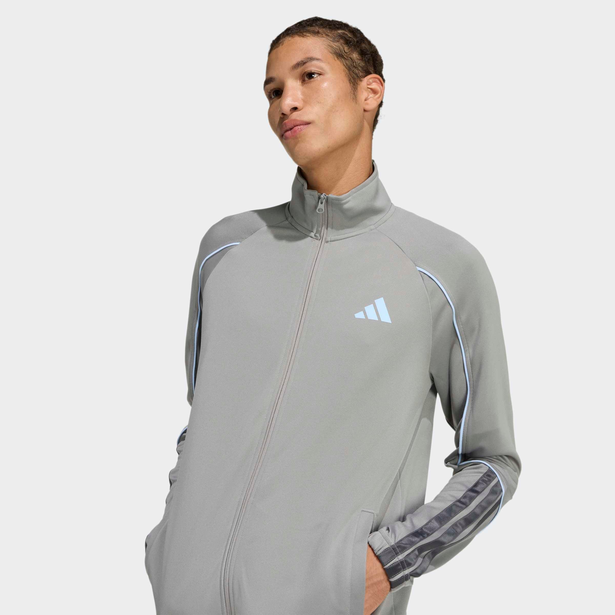 adidas Sportswear Combinaison d'entraînement »M 3S STADIUM TS« 2 pièces zweiteiliges Set aus Jacke und Hose, aus leichtem Polyester