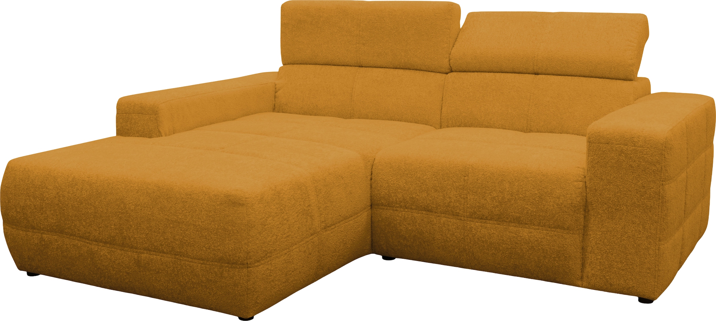 GOODproduct Ecksofa »Ballerup 211 x 175 cm, auch mit verstellbarer Sitztiefe« Kopfteile verstellbar, aus pflegeleichtem, weichem Bezugsstoff, L-Form