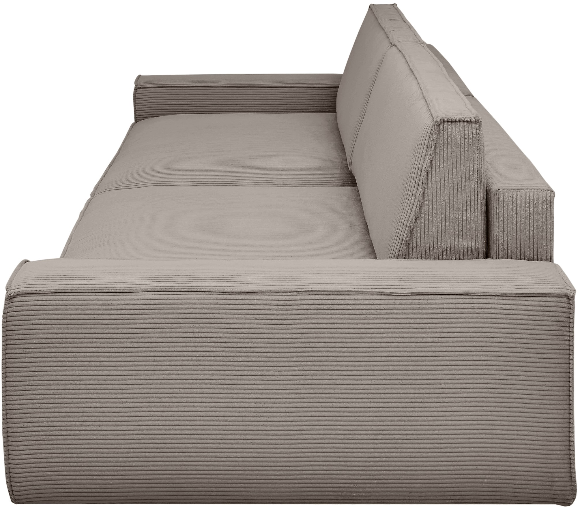 GOODproduct Big-Sofa »SHERWOOD XXL Cord, Big-Sofa (316cm), extra tiefe Sitzfläche 95 cm« bequemer Sitzkomfort, Cord u. Leinenoptik, Kedernaht