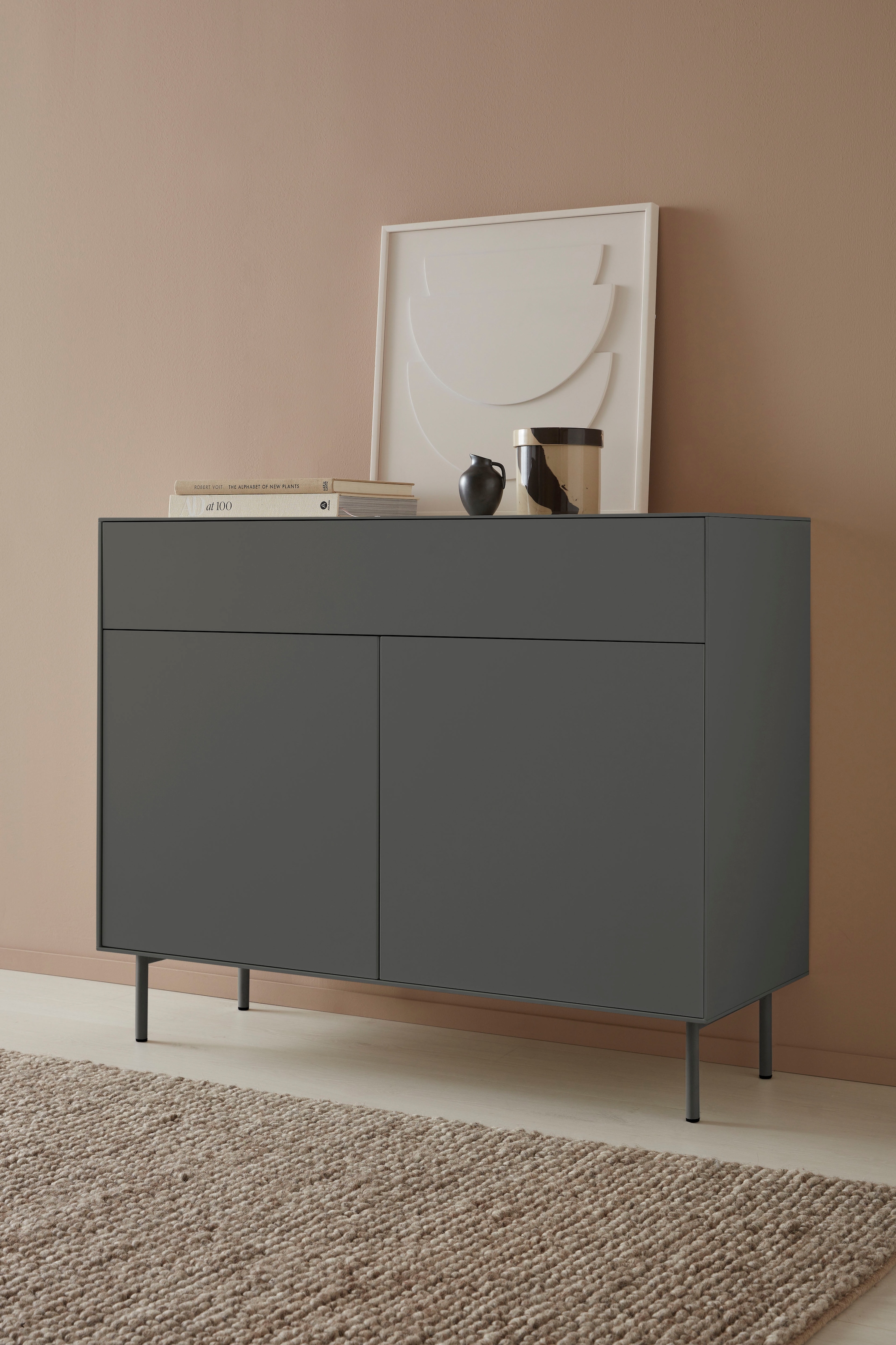 LeGer Home by Lena Gercke Sideboard »Essentials«, Breite: 112cm, MDF lackiert, Push-to-open-Funktion