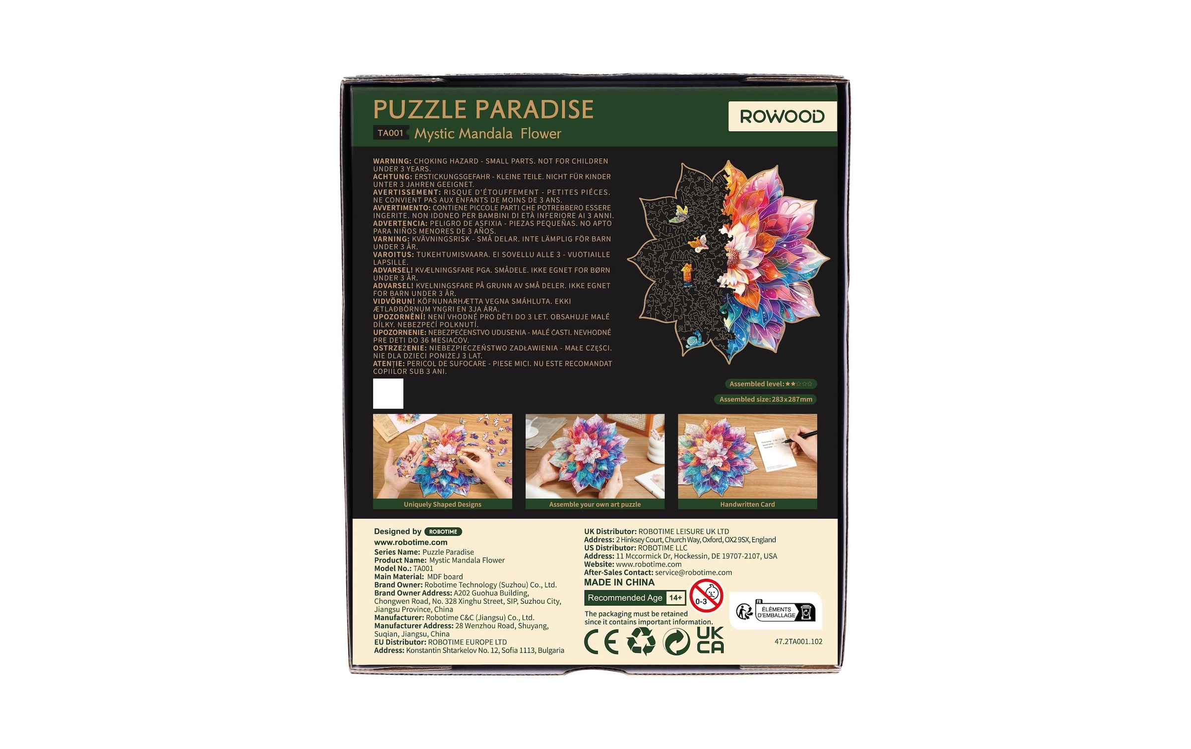   3D-Puzzle »RoboTime Mystic Mandala Flower«