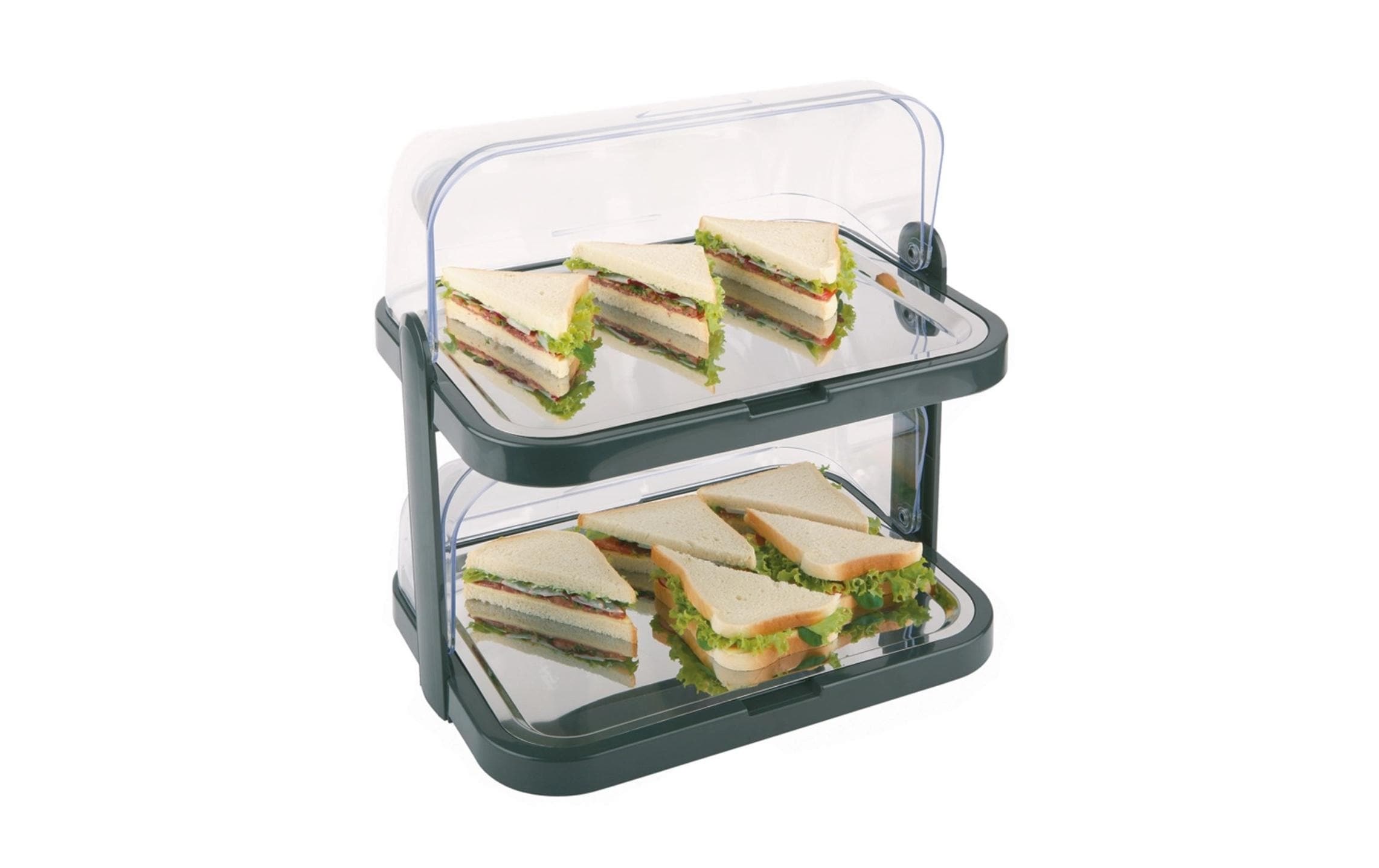 Image of APS "8-tlg. Buffet Vitrine Doppeld.we, Kunststoff"