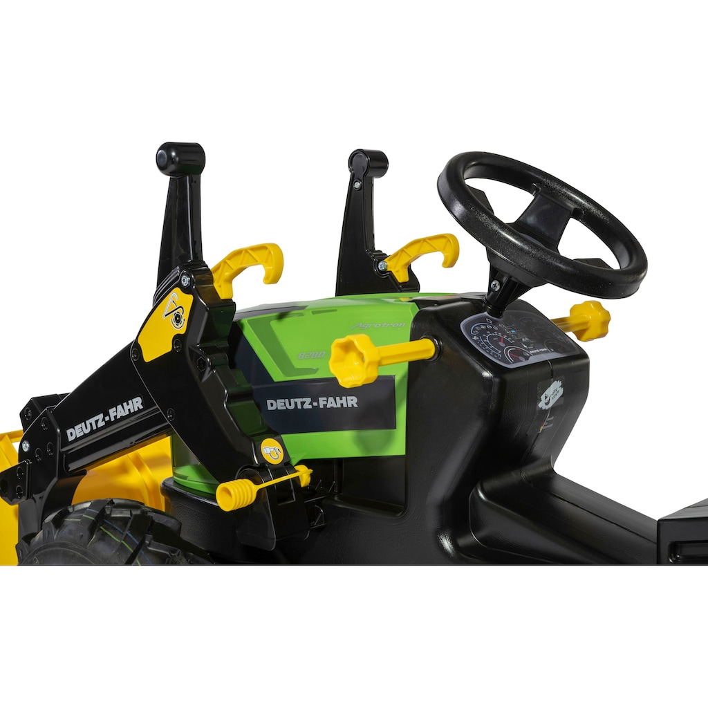 rolly toys® Trettraktor »rollyFarmtrac Premium II Deutz 8280 TTV«, mit Frontlader und Luftbereifung, BxTxH: 150x54x75 cm