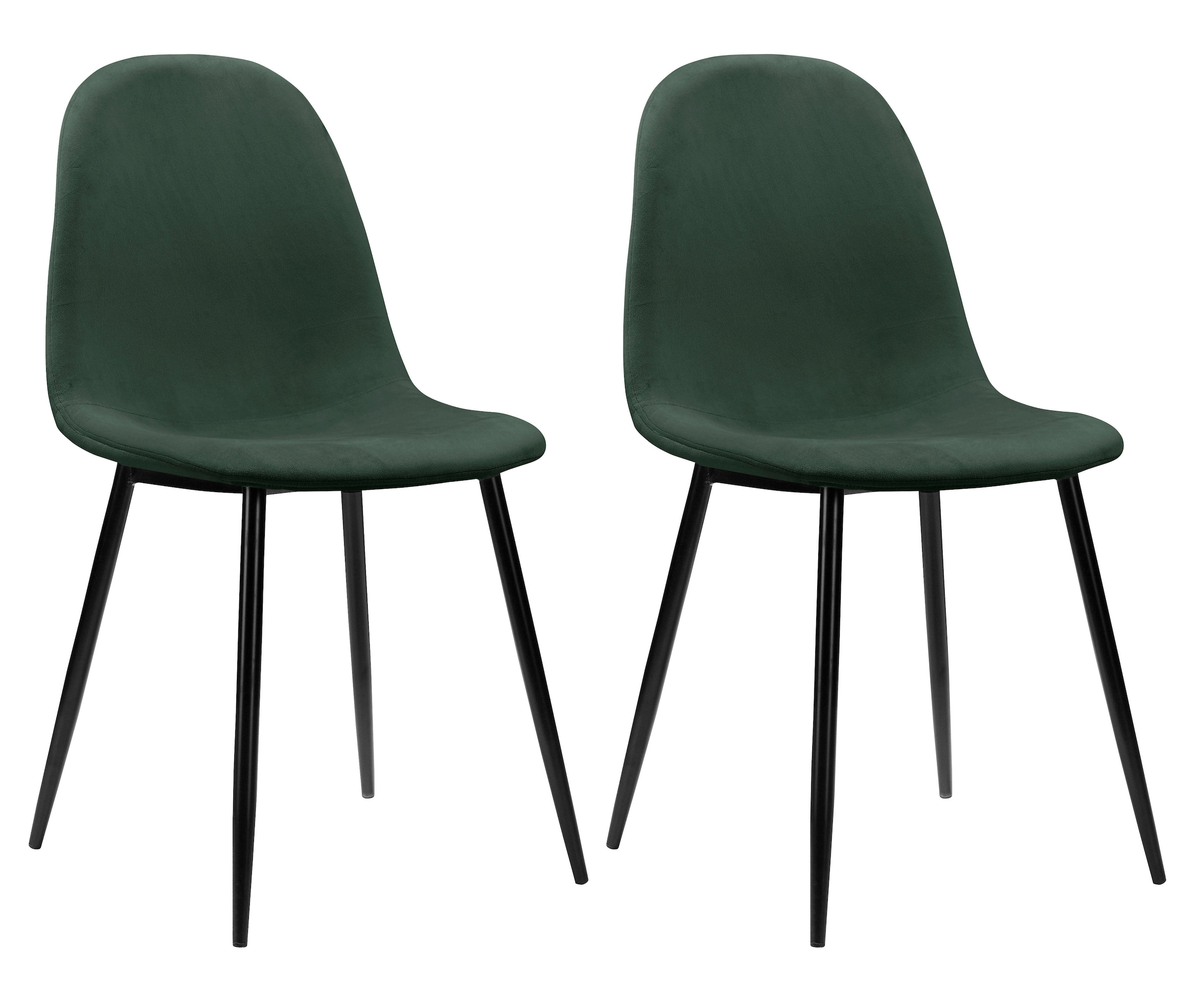 Leonique Esszimmerstuhl »Eadwine, TOPSELLER! Stuhl, Küchenstuhl, 4-Fuss Stuhl«, (Set), 4 St., Samtvelours, Polsterstuhl mit Metallgestell, im 1er. 2er und 4er Set erhältlich