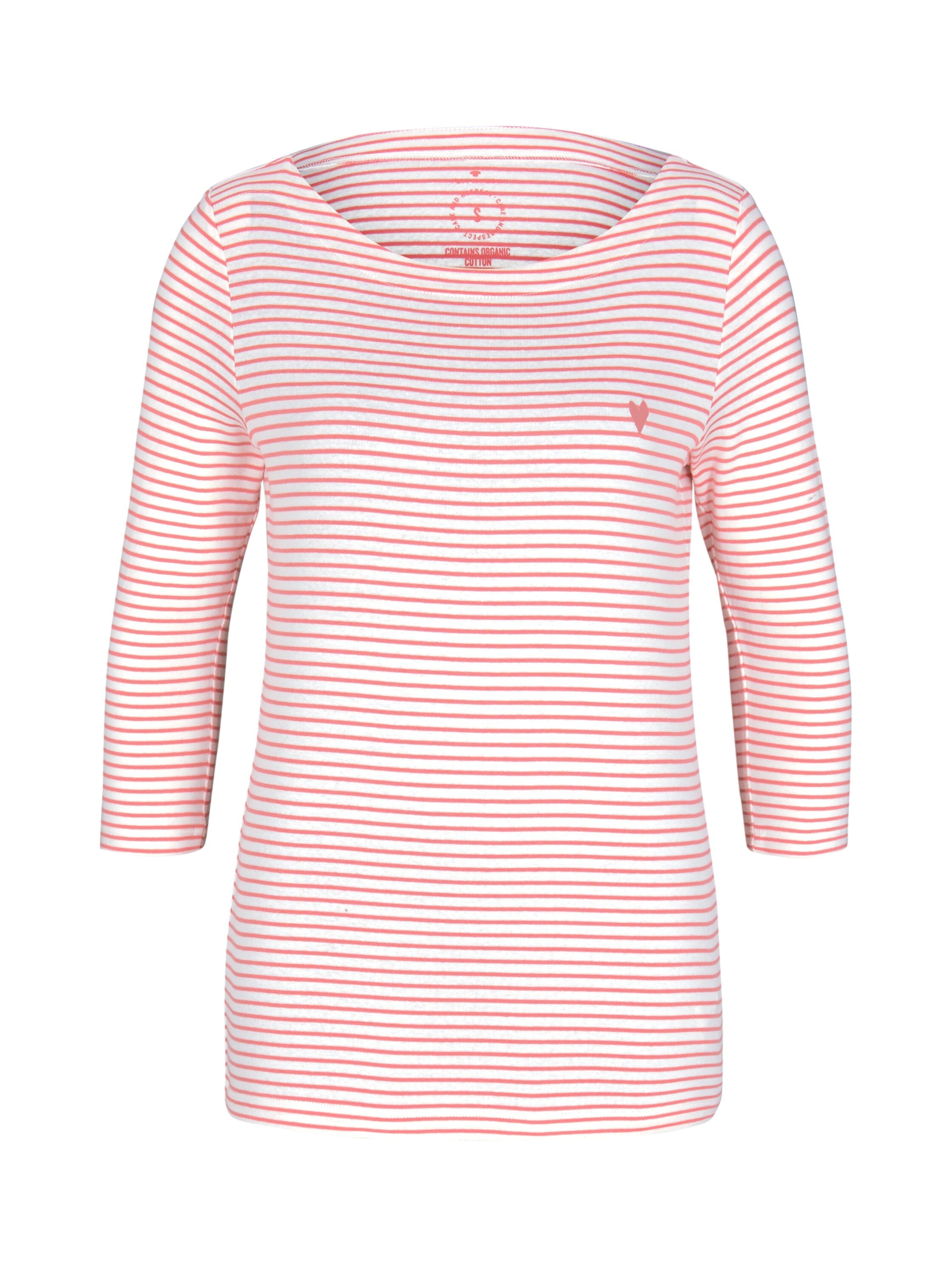 TOM TAILOR T-shirt à manches 3/4 mit Streifenmuster