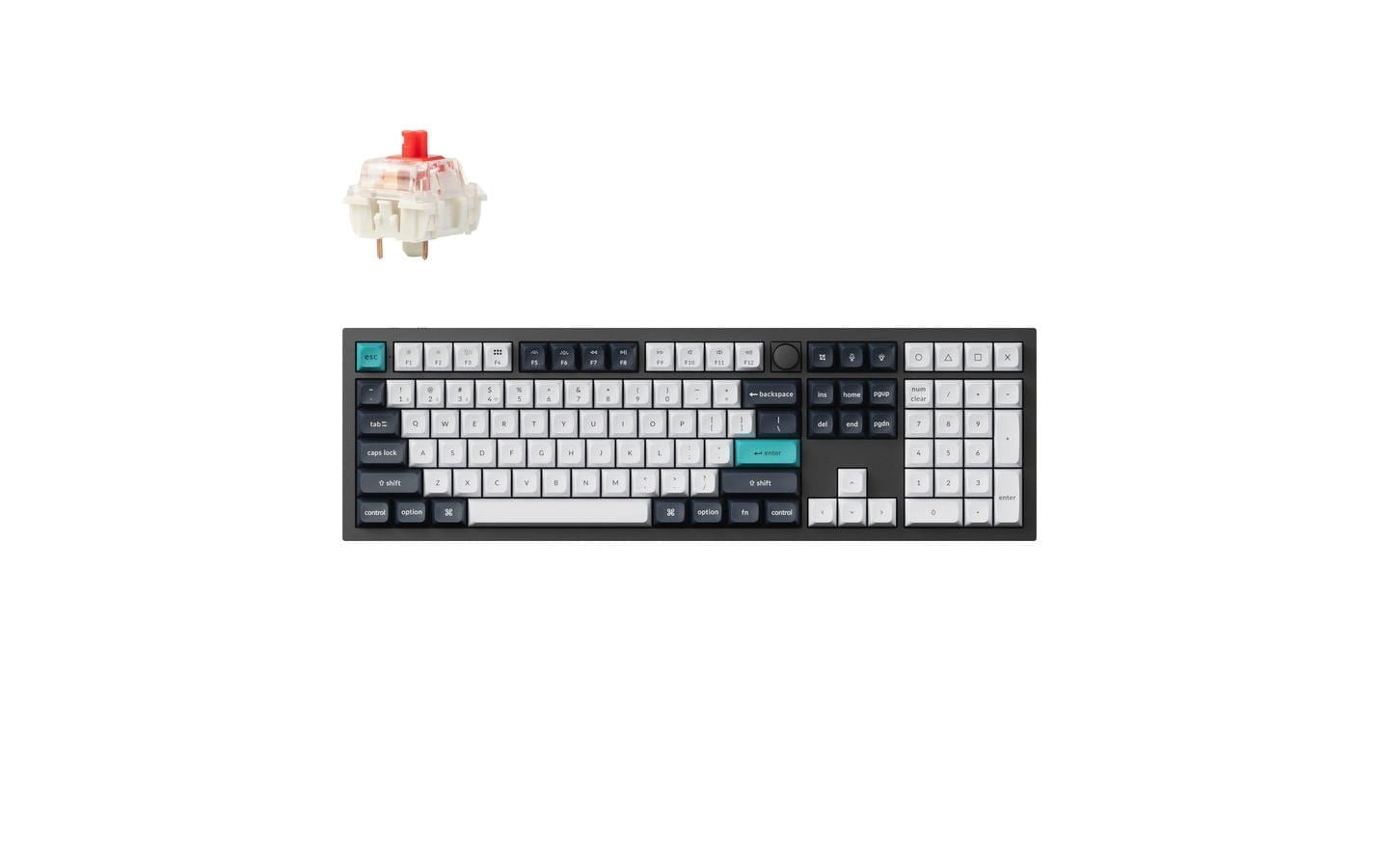  Gaming-Tastatur »Keychron Q6 Max Black QMK Red Switch« (Ziffernblock)