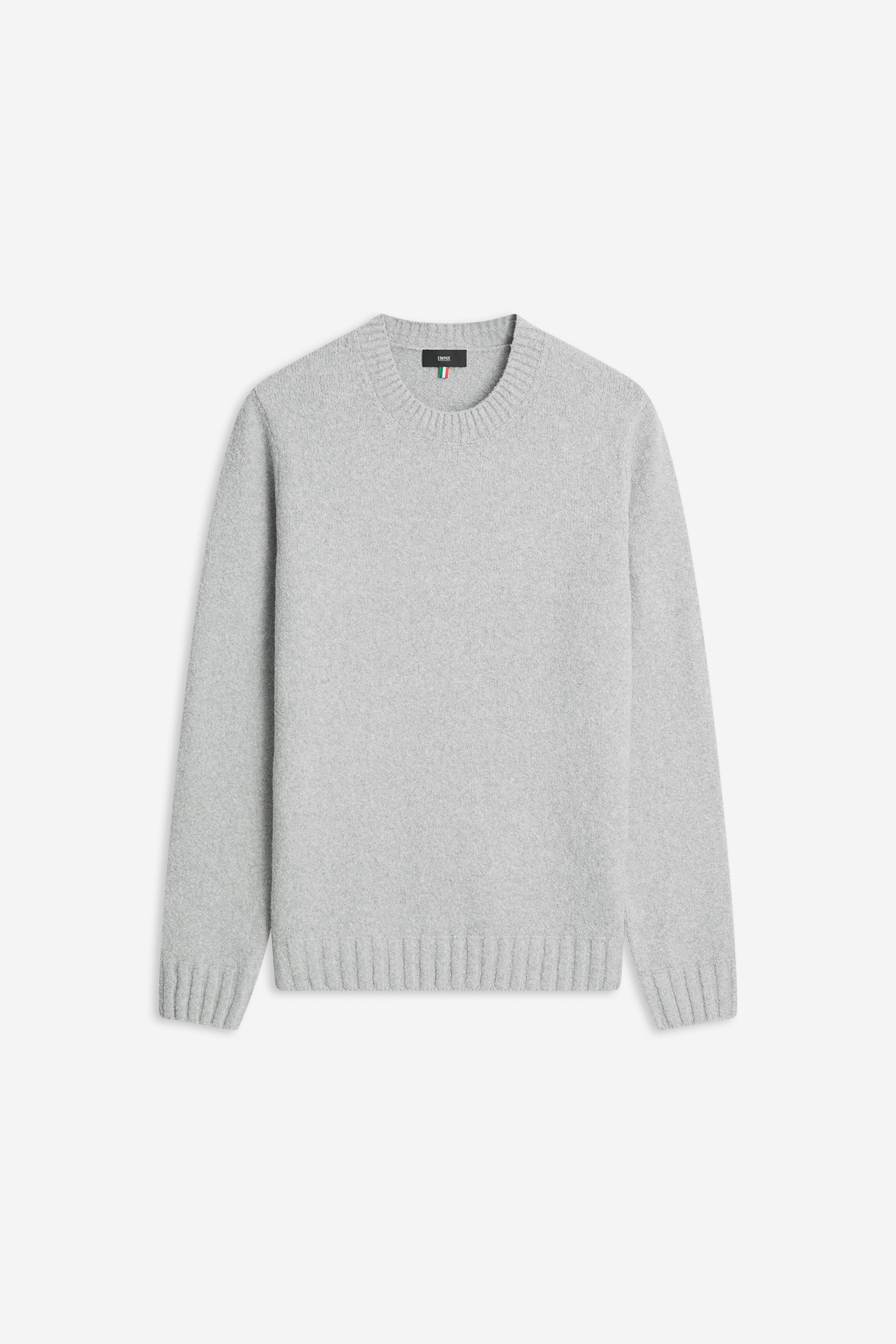 Image of Cinque Strickpullover "CIZAC" Rundhalsausschnitt, Slim Fit, Rippdetails an der Seitennaht