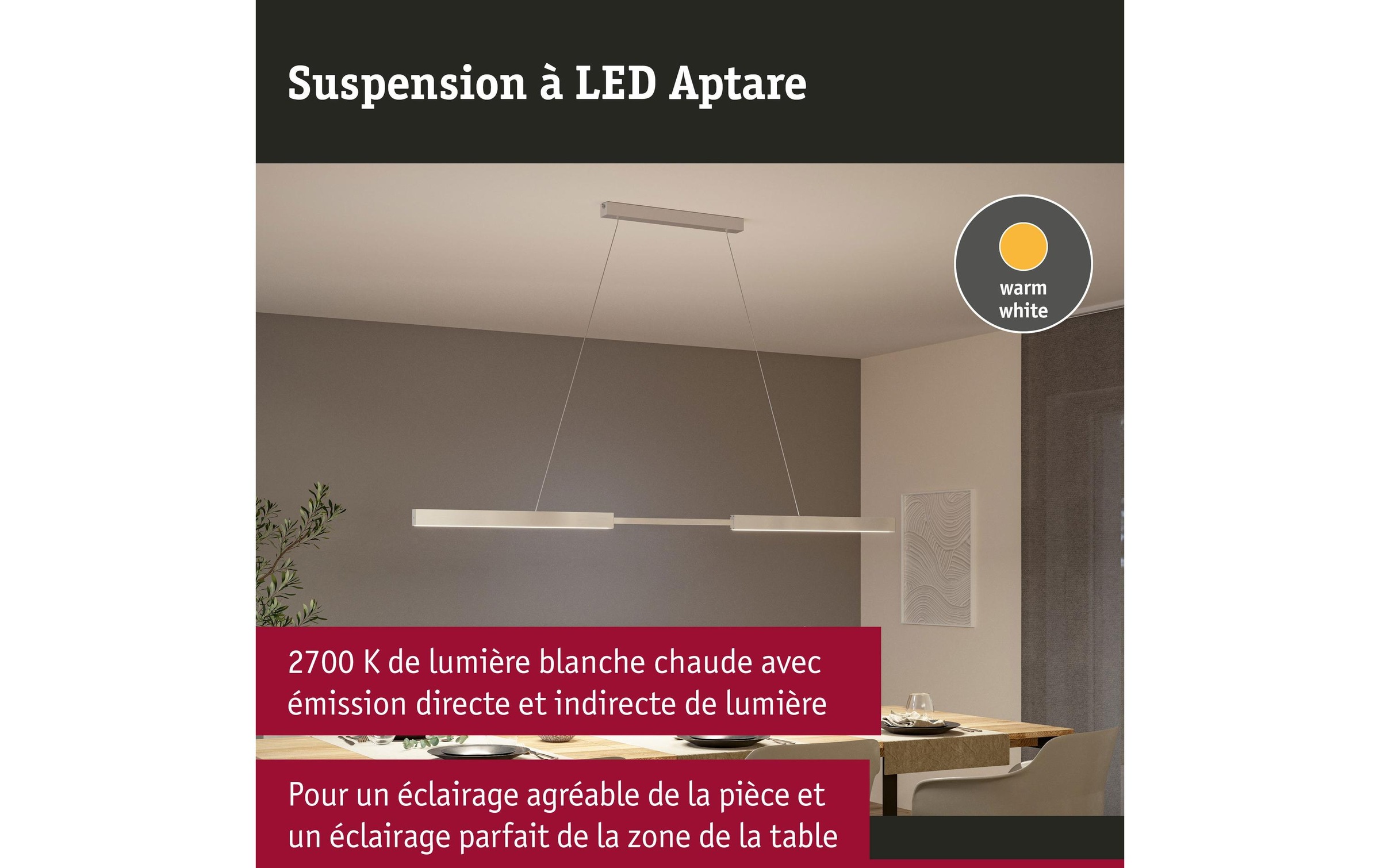 Paulmann LED Pendelleuchte »LED Touchless Sensor Aptare«, 1 flammig