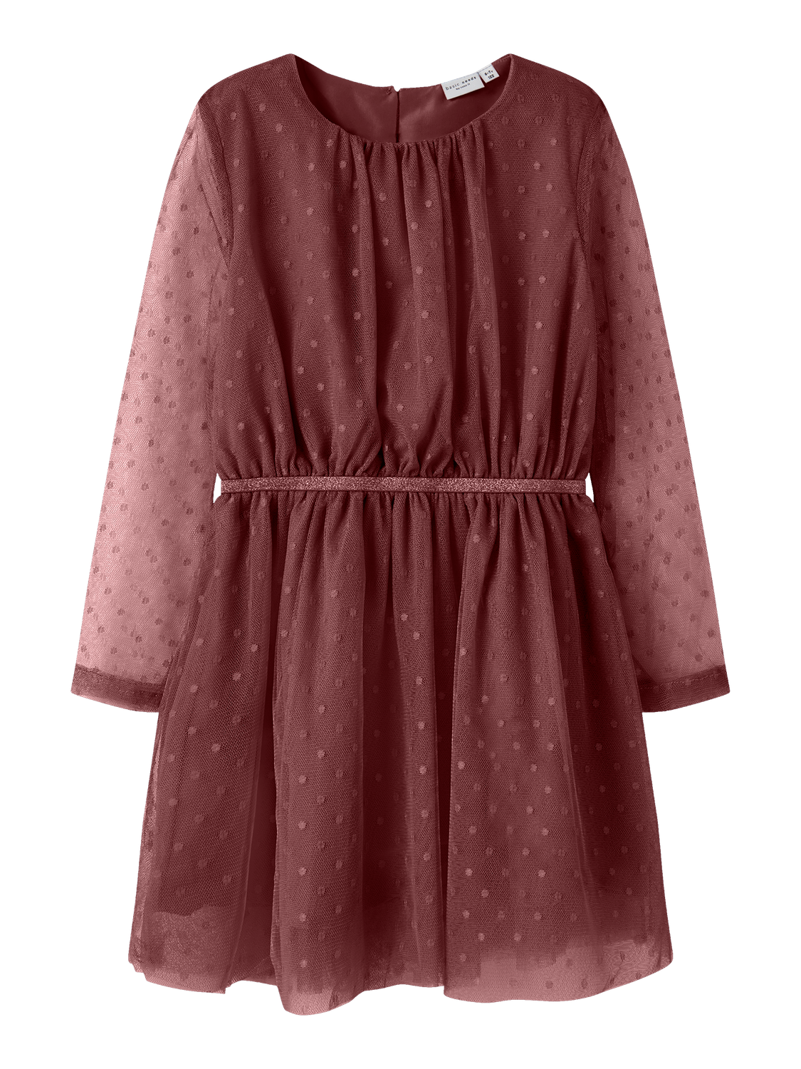Name It Mini-robe »NKFVABOS LS DRESS NOOS« Taille élastique, effet pailleté