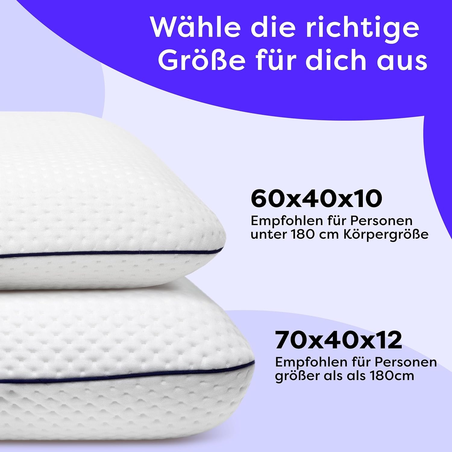 Wolkenfeld Nackenkissen »Eron Nackenstützkissen« Optimaler Support für Nacken, Rücken und Schultern – Tencel-Faser