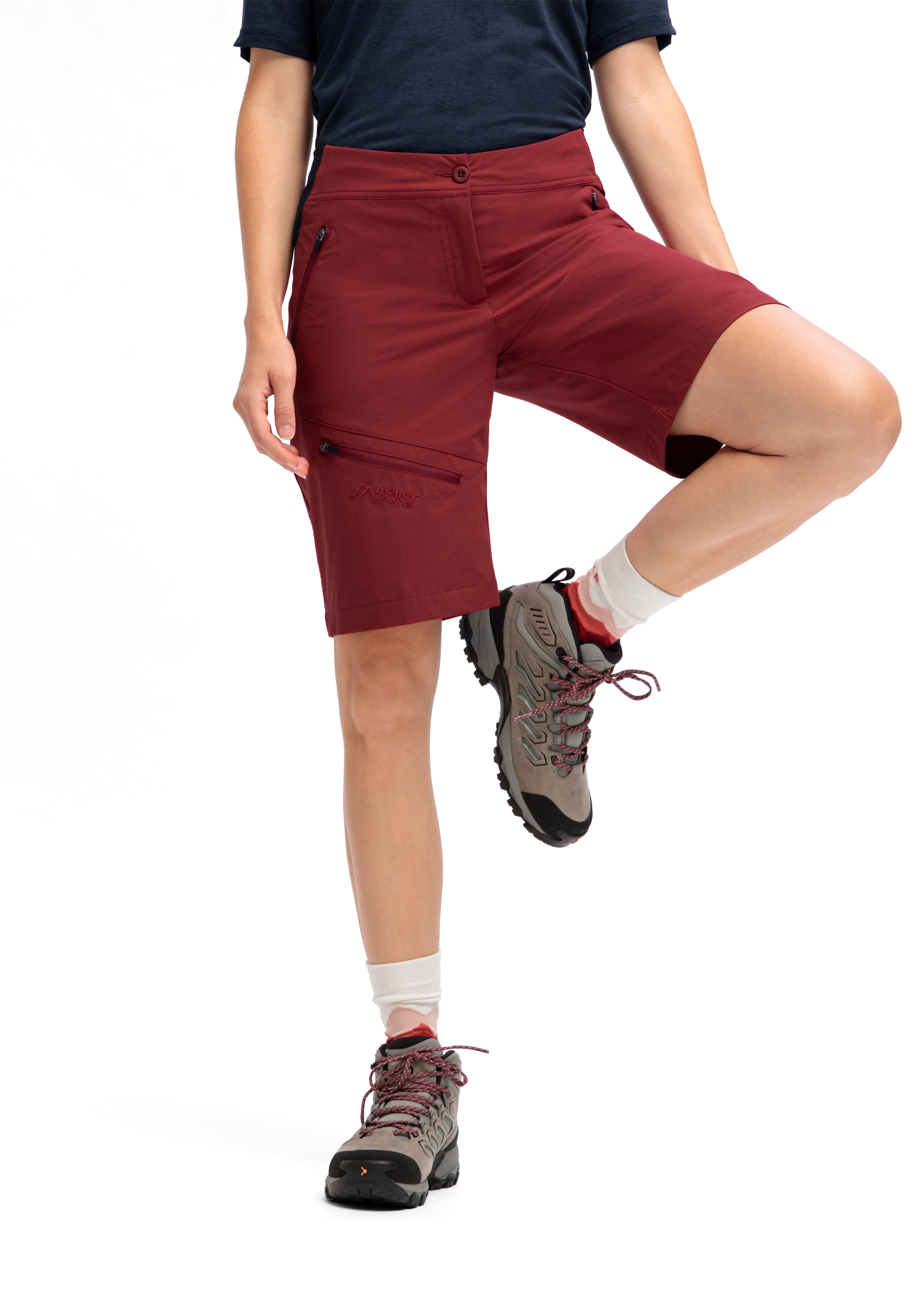 Maier Sports Outdoorhose »Inara Short Vario«, Damen Shorts, kurze Wanderhose, Outdoor-Hose, 4 Taschen, Regular Fit
