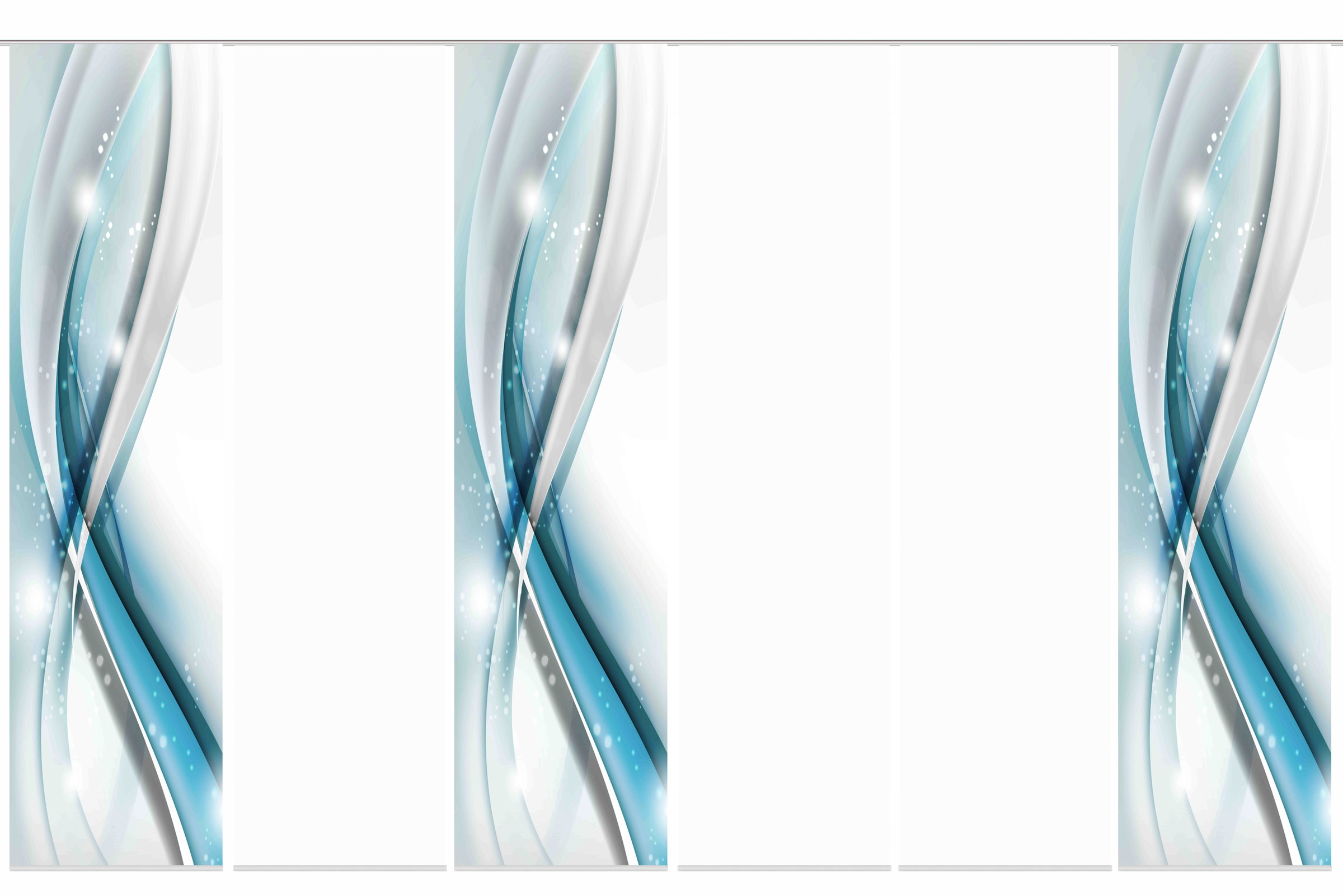 Image of HOME WOHNIDEEN Schiebegardine »GLIWE«, (6 St.), Schiebevorhang Digi 6er Set GLIWE GRÜN bei Ackermann Versand Schweiz