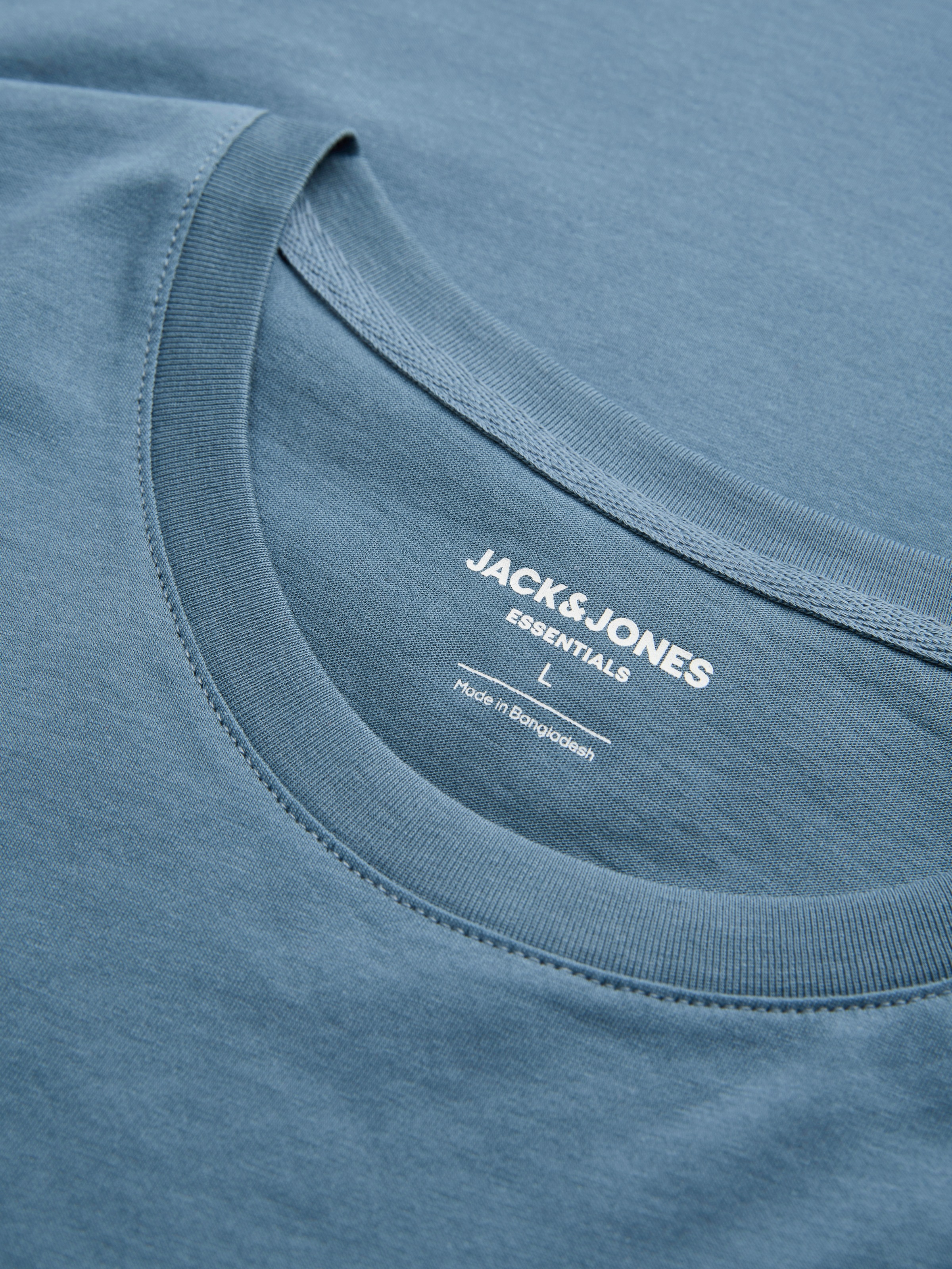 Jack & Jones Rundhalsshirt »JJEDOVER DENIM TEE SS O-NECK SN« mit Logobranding