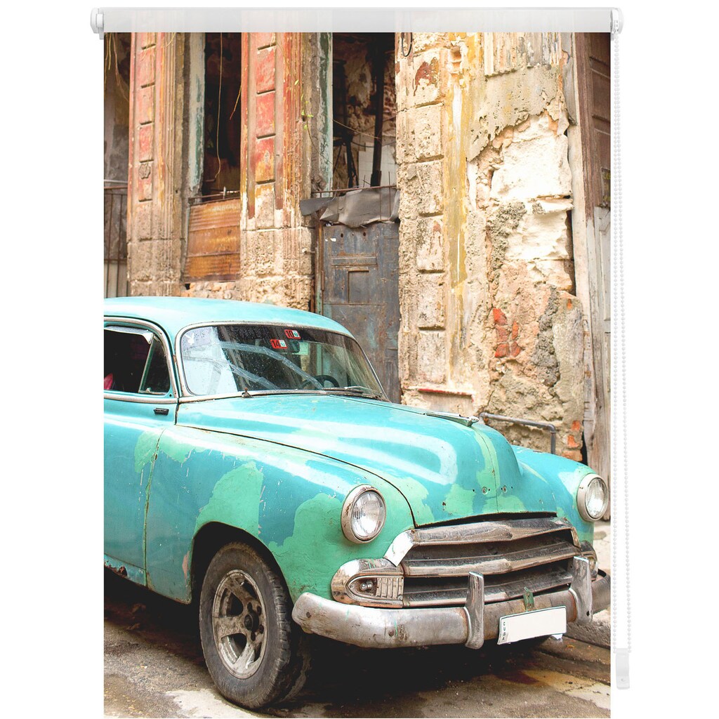 LICHTBLICK ORIGINAL Seitenzugrollo »Klemmfix Motiv Kuba«, Lichtschutz, ohne Bohren, freihängend