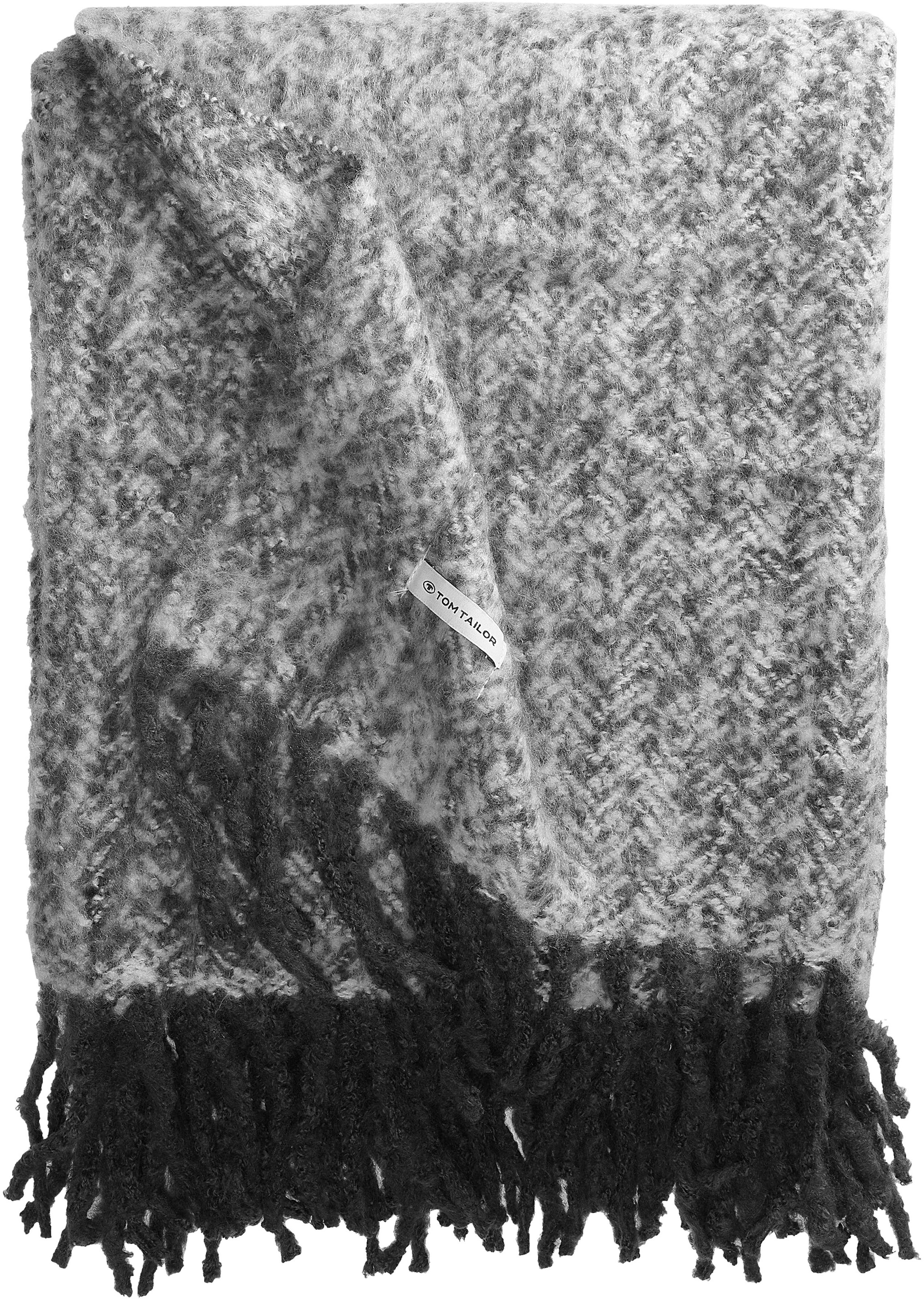 Plaid »Wooly Herringbone«, mit Fischgratmuster, Kuscheldecke