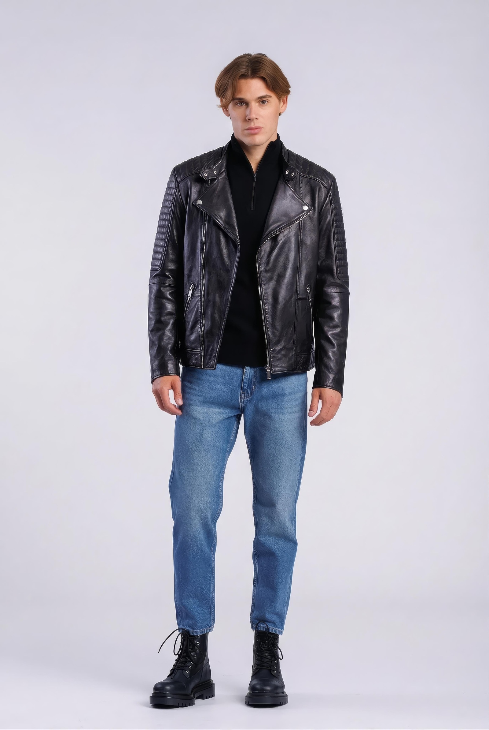 Freaky Nation Veste en cuir »Crossover-FN«