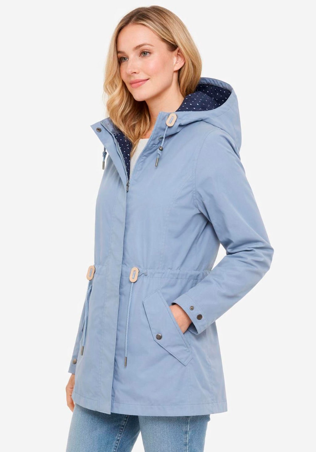 KangaROOS Veste d'extérieur mit Kapuze Übergangsjacke mit Kapuze und Kordelzug