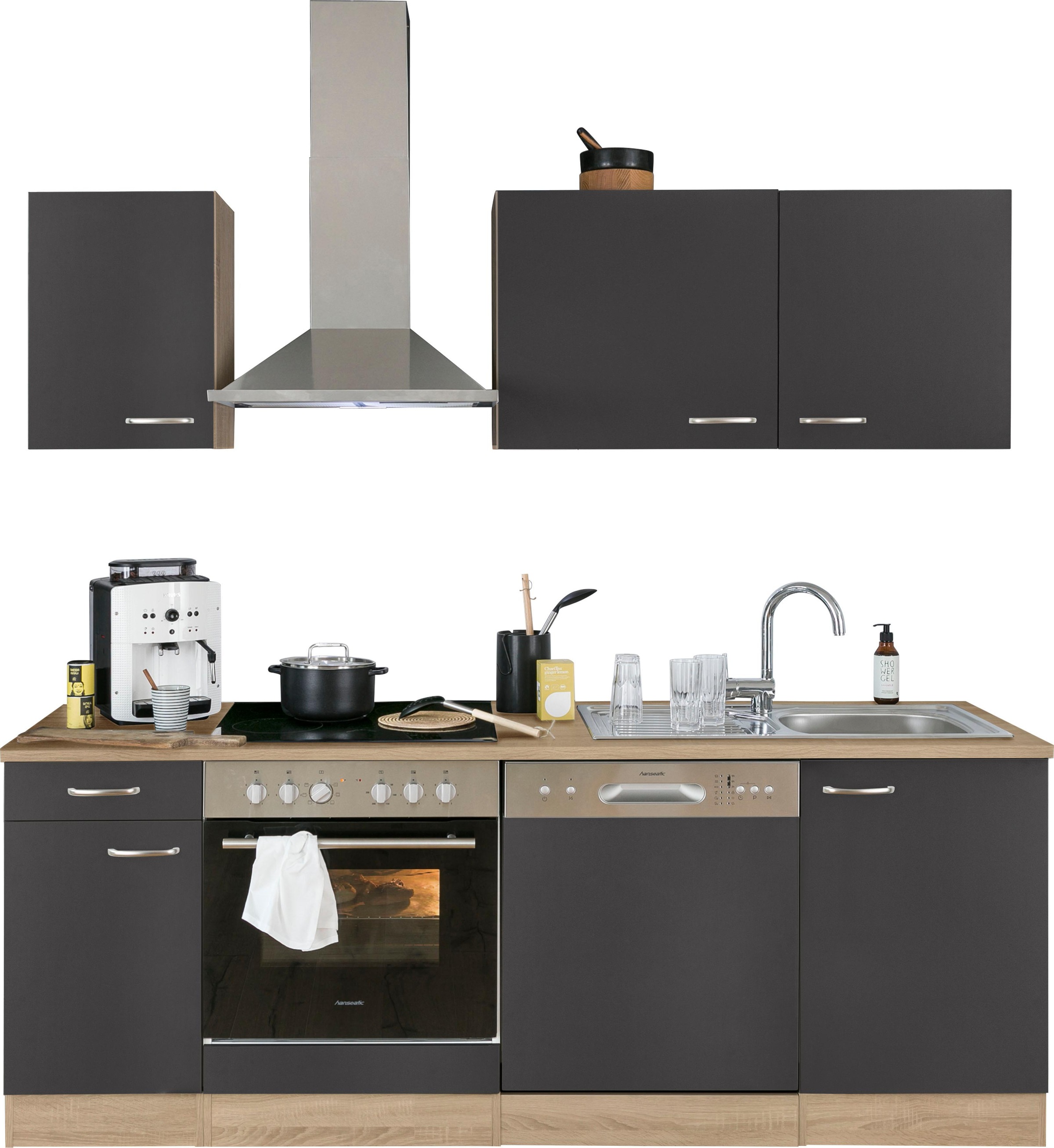 OPTIFIT Küchenzeile "Parare" ohne E-Geräte, Breite 210 cm