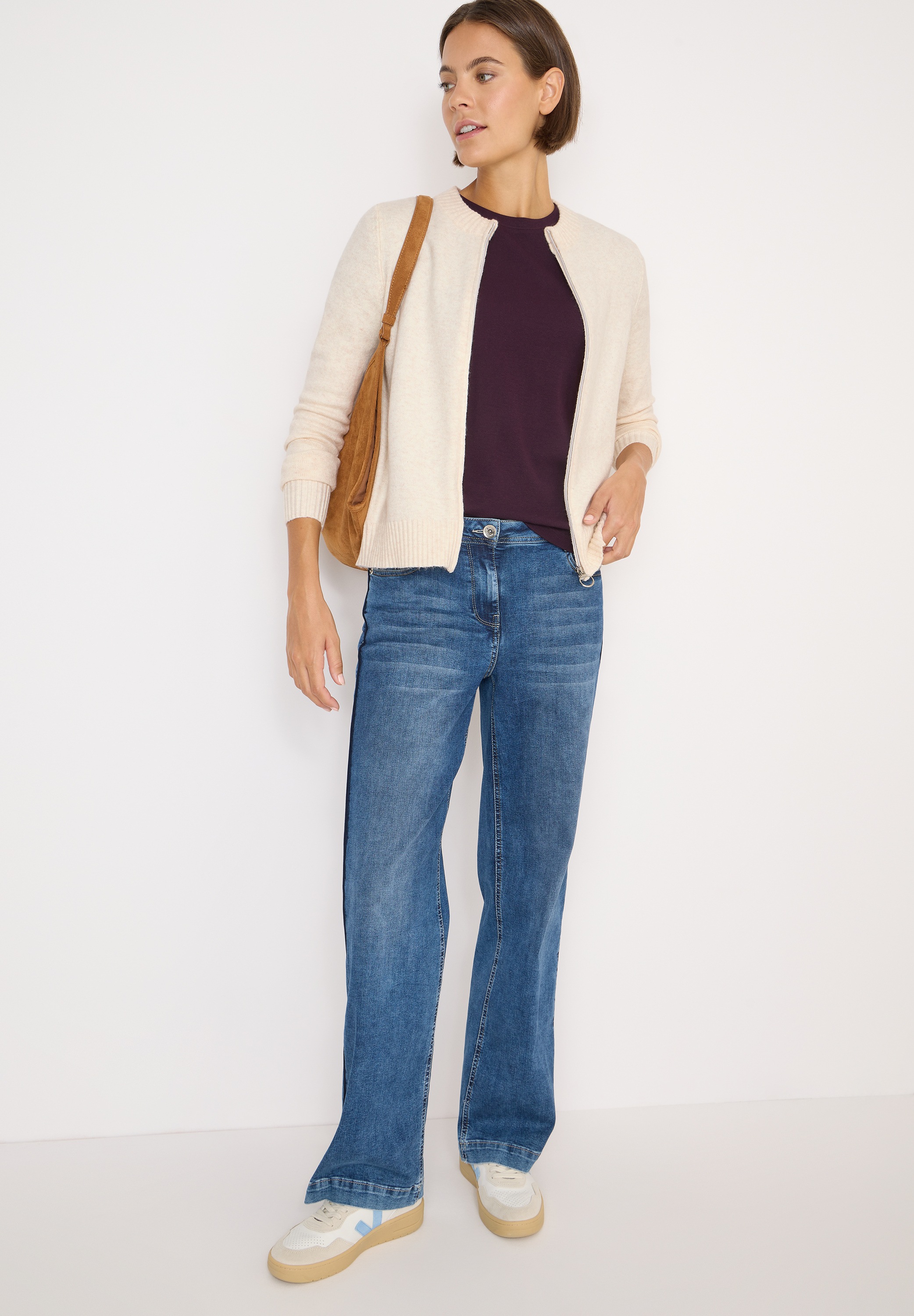 Cecil Cardigan mit Rippbündchen