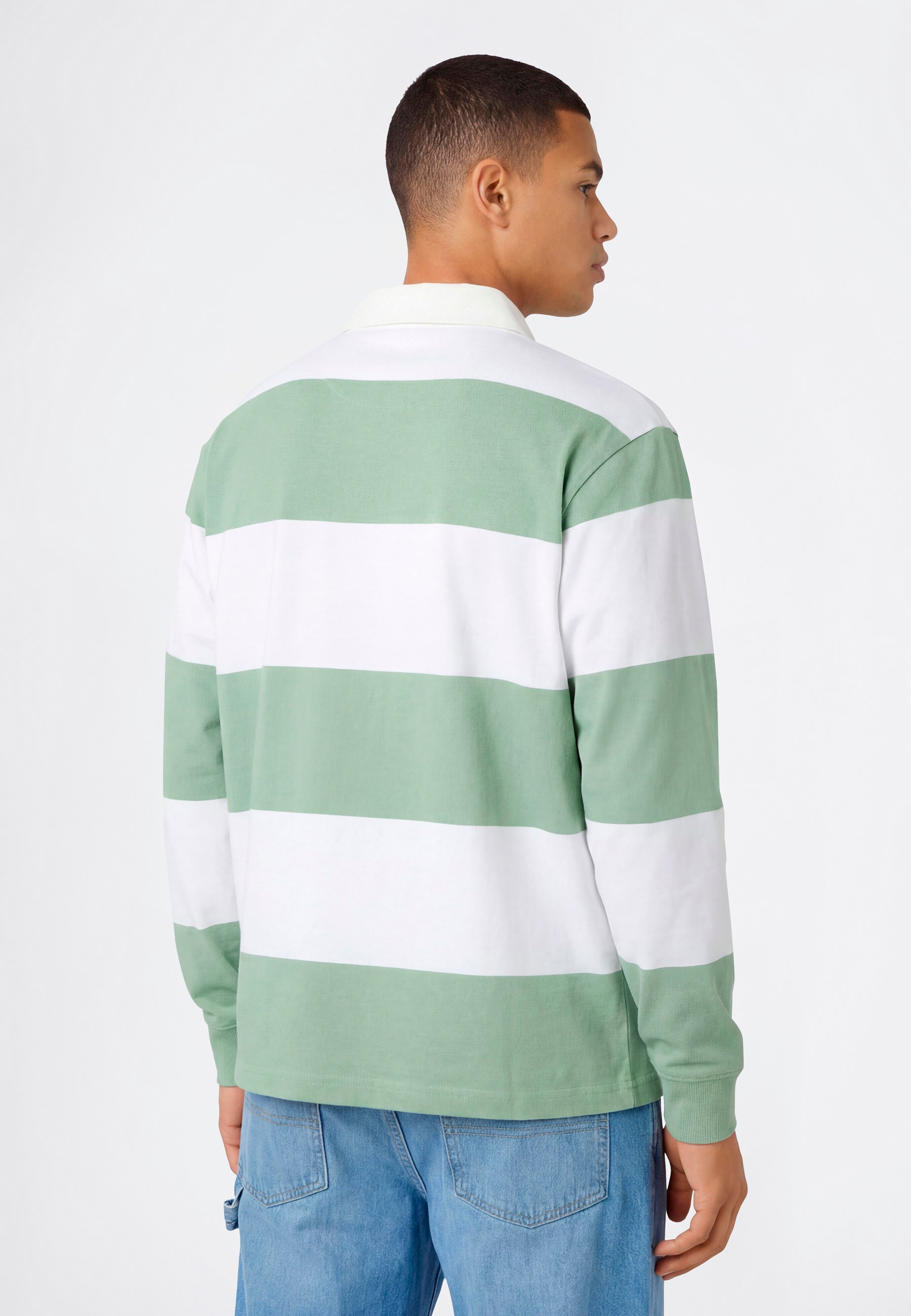 Champion Polo à manches longues »COLLEGE Striped Heavy Jersey Polo« 1 pièces für sportliche Aktivitäten, mit Rundhalsausschnitt, für Erwachsene