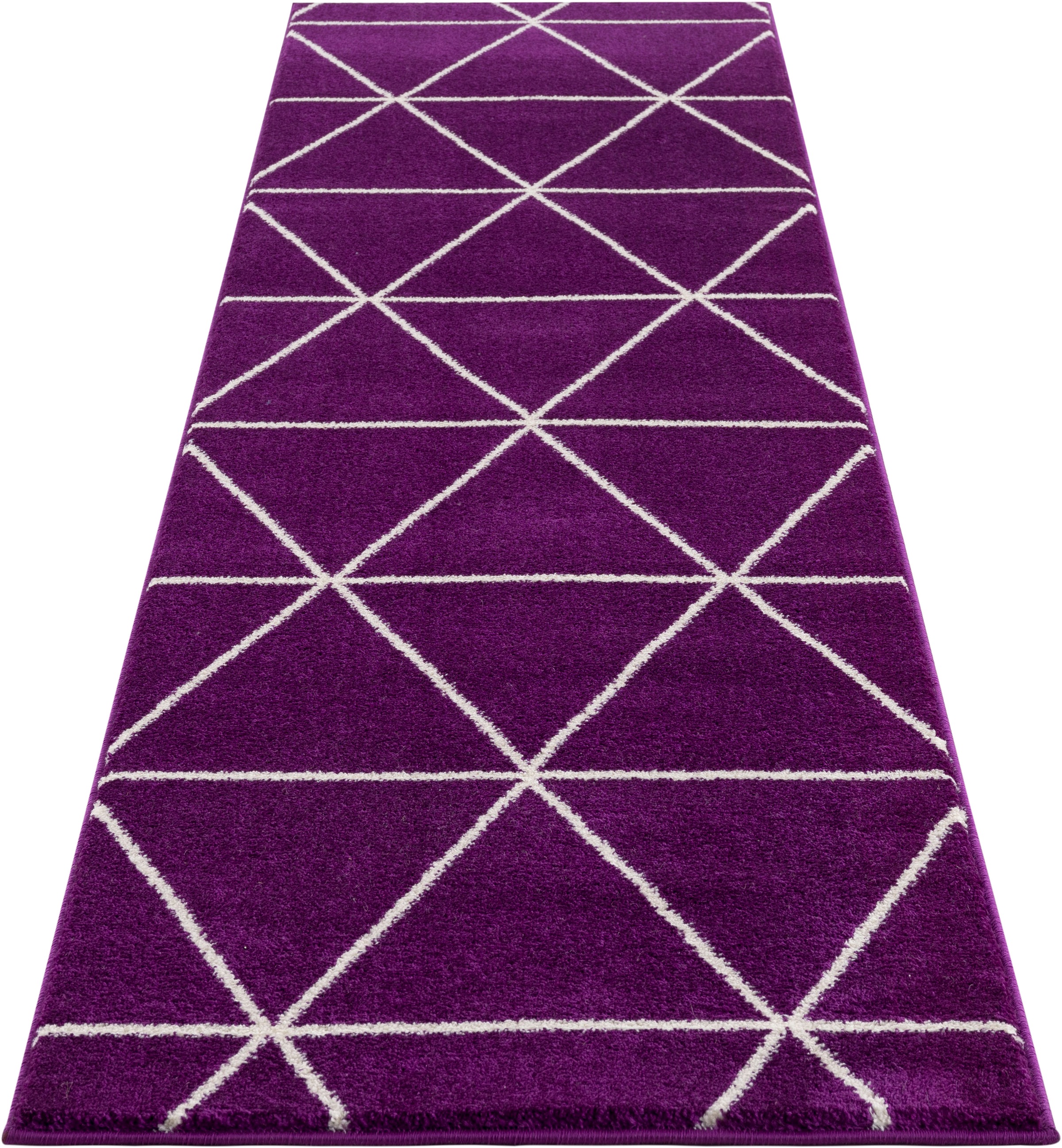 Image of DELAVITA Läufer »Morten«, rechteckig, 17 mm Höhe, Teppich-Läufer, Teppichläufer, Brücke, geometrische Muster, Kurzflor, weich, idealer Teppicj für Wohnzimmer, Schlafzimmer, Diele/Flur bei Ackermann Versand Schweiz