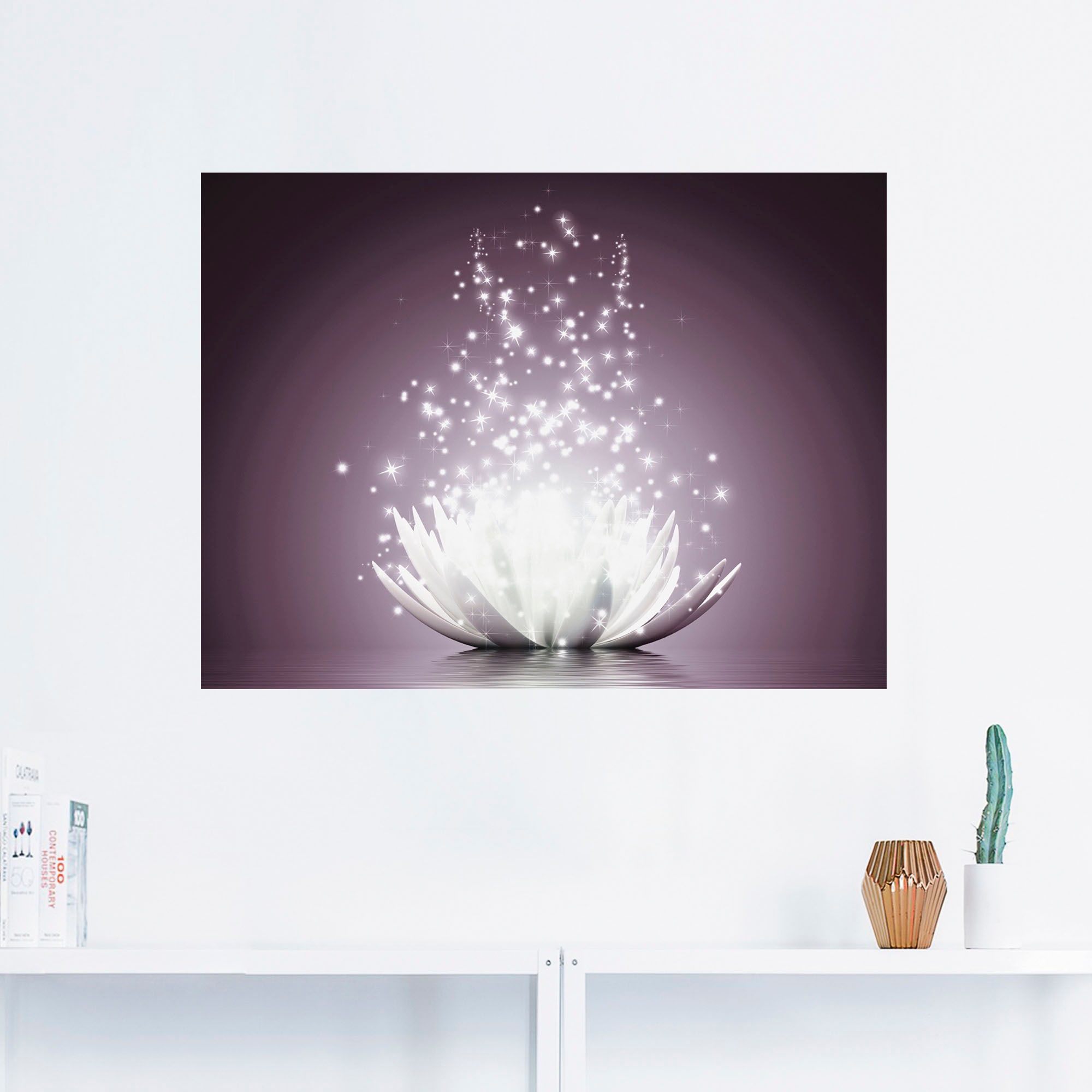 Artland Wandbild »Magie der Lotus-Blume«, Blumen, (1 St.), als Leinwandbild, Poster, Wandaufkleber in verschied. Grössen