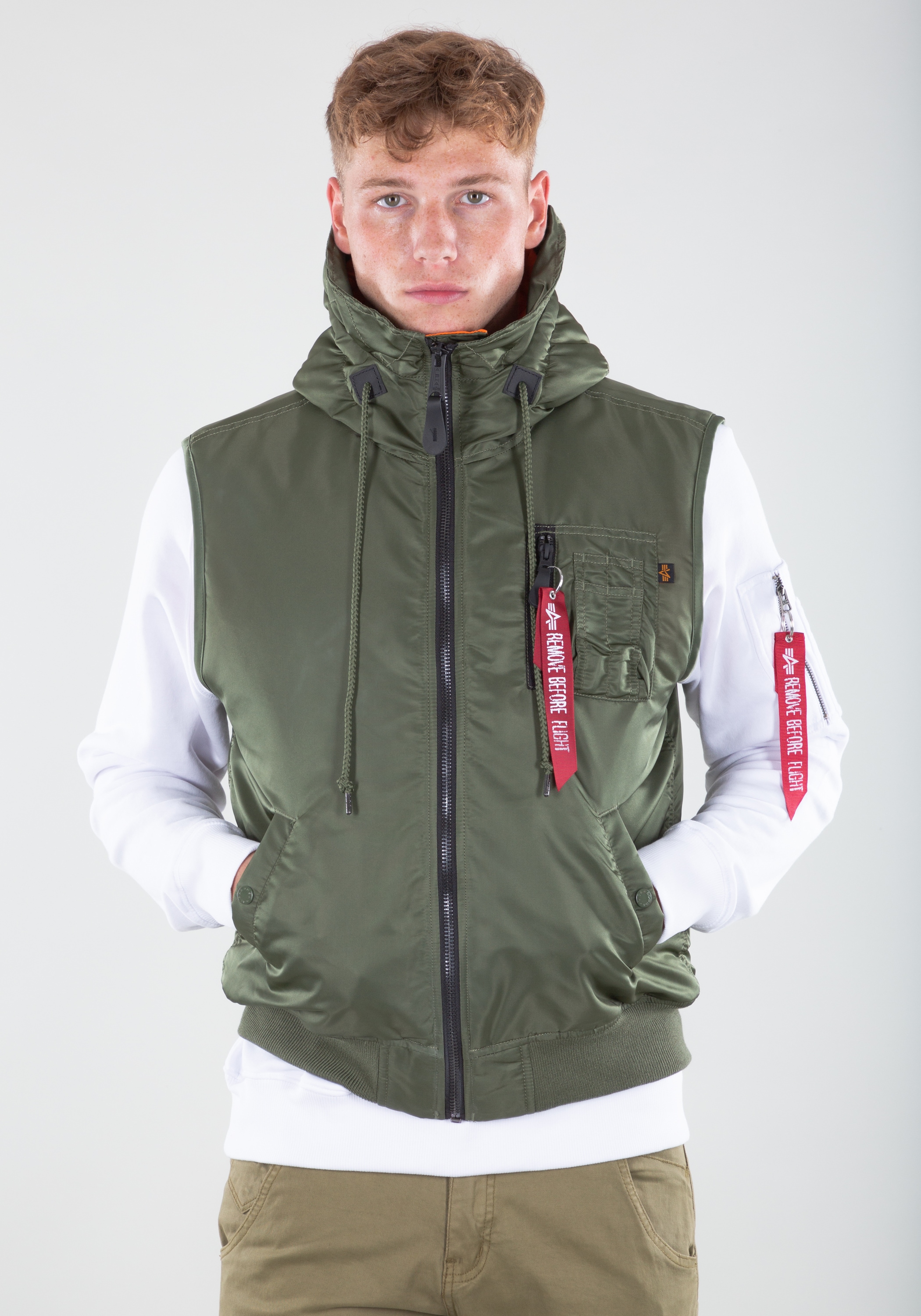 Image of Alpha Industries Blouson "Hooded MA-1 Vest"