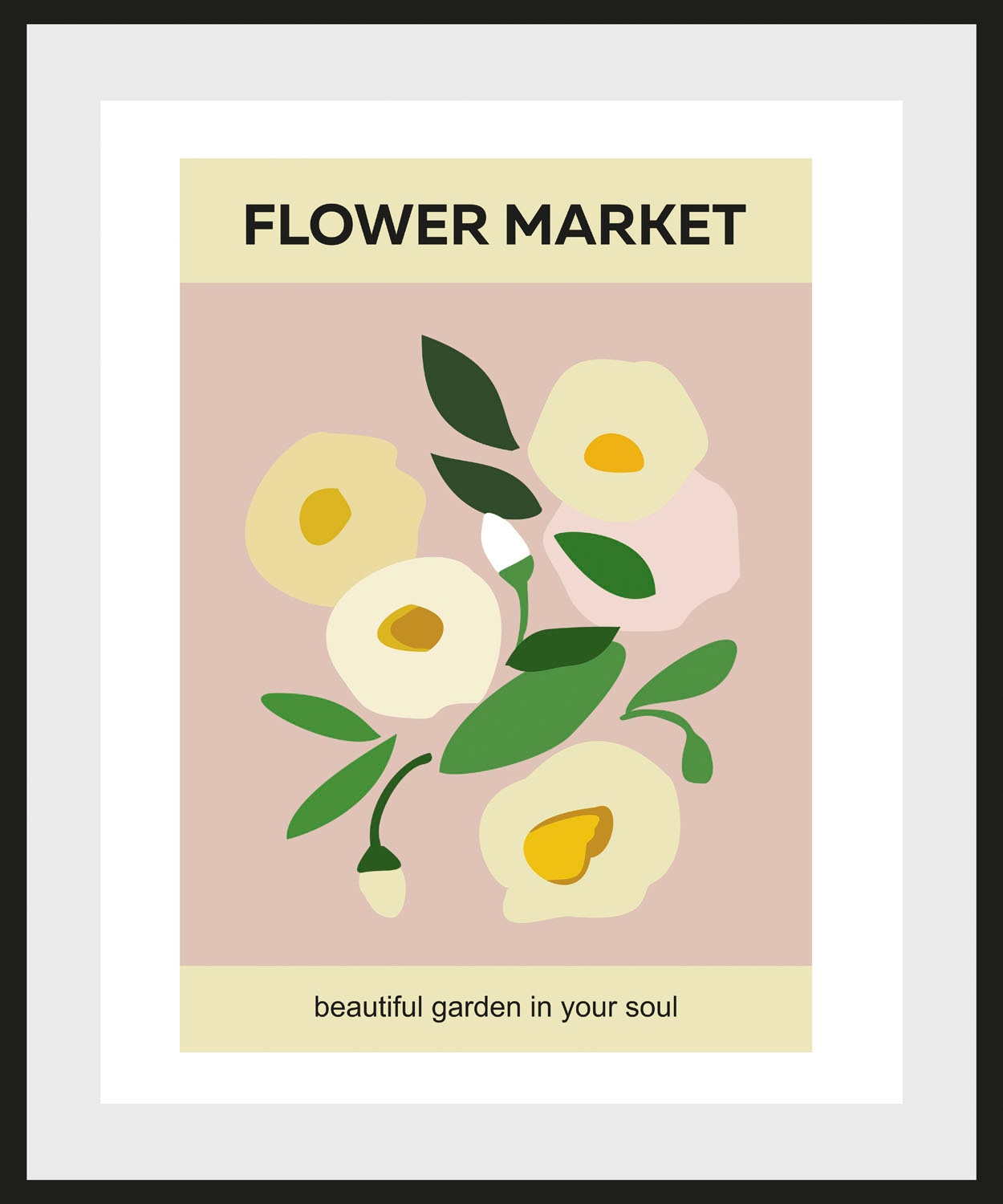 queence Bild »Flower Market«, (1 St.), gerahmt