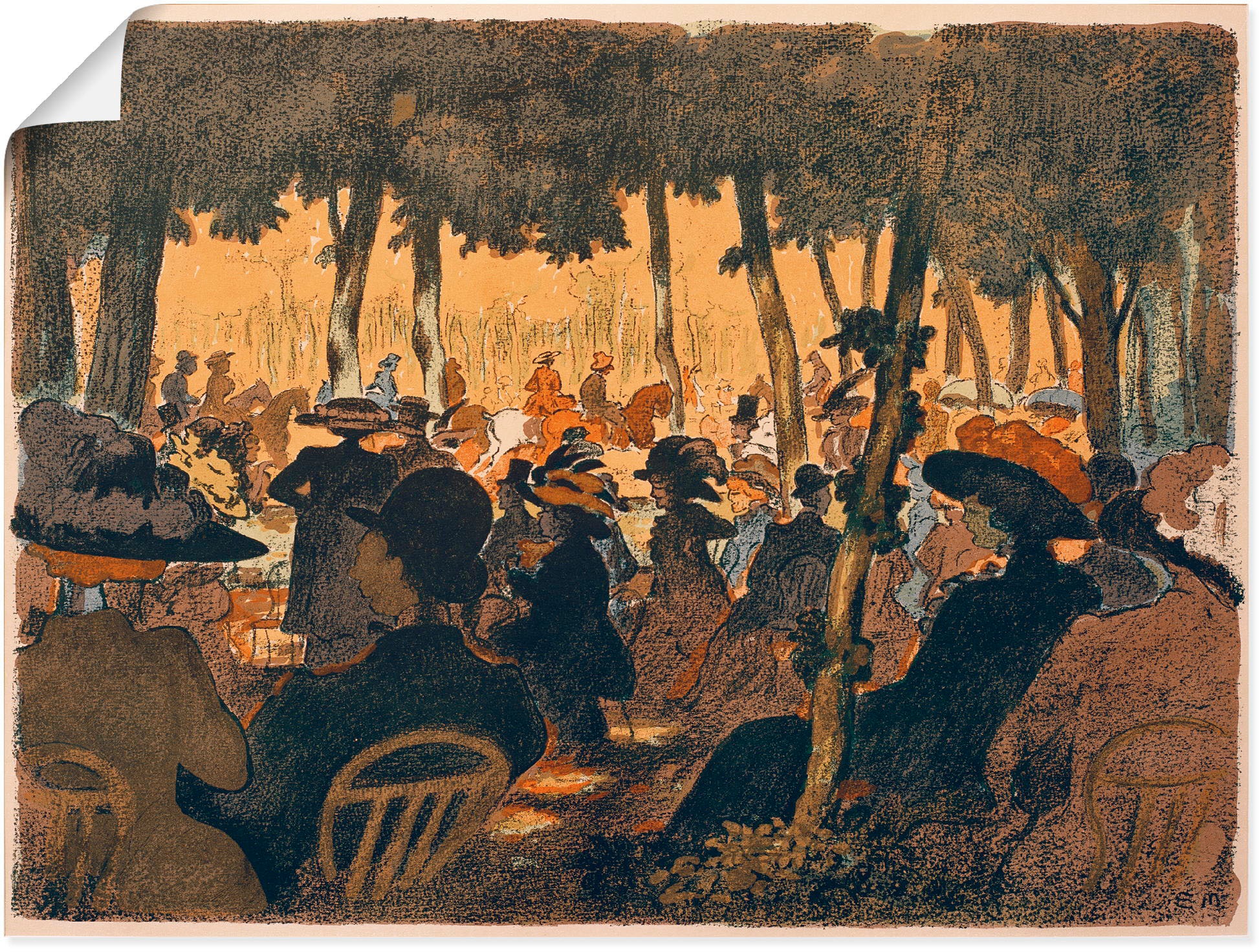 Image of Artland Wandbild »Menschen im Park«, Gruppen & Familien, (1 St.), in vielen Grössen & Produktarten - Alubild / Outdoorbild für den Aussenbereich, Leinwandbild, Poster, Wandaufkleber / Wandtattoo auch für Badezimmer geeignet bei Ackermann Versand Schweiz