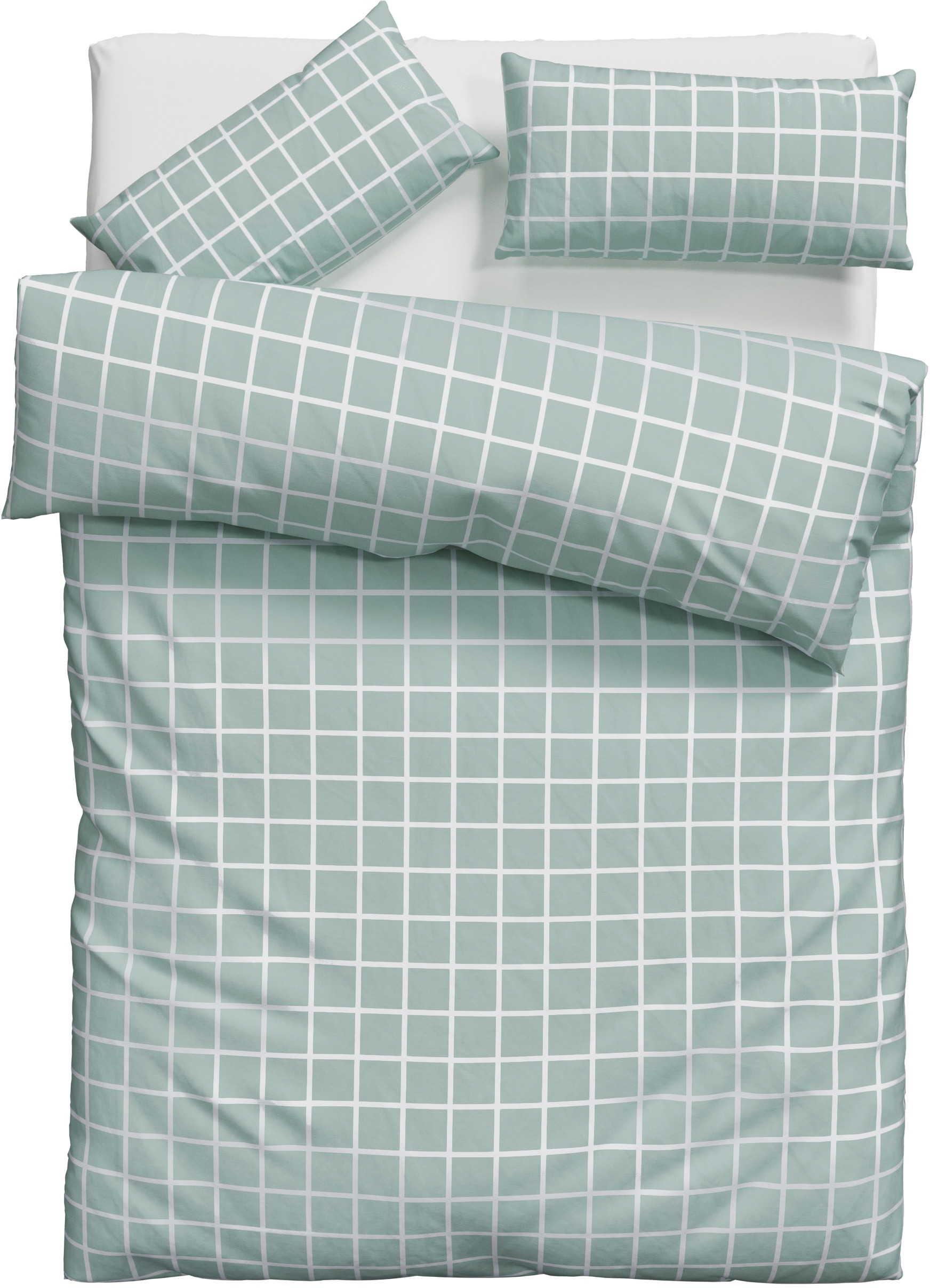 GOODproduct Bettwäsche »Eemil« 2 Stk. karierte Bettwäsche, 100% Baumwolle, ab Gr. 135x200 cm