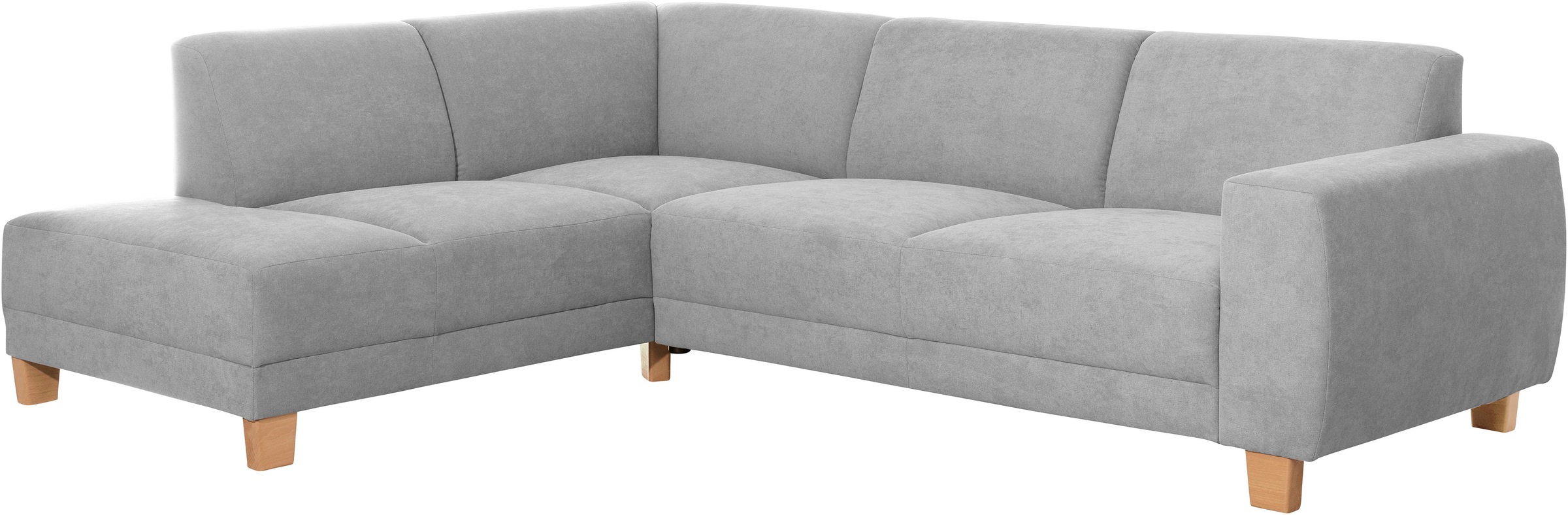 Max Winzer® Ecksofa »Blackpool modern, mittlere Sitzhärte mit hochwertiger Schaumpolsterung«, Lounge-Charakter durch niedrigen, leicht gewölbten Rücken