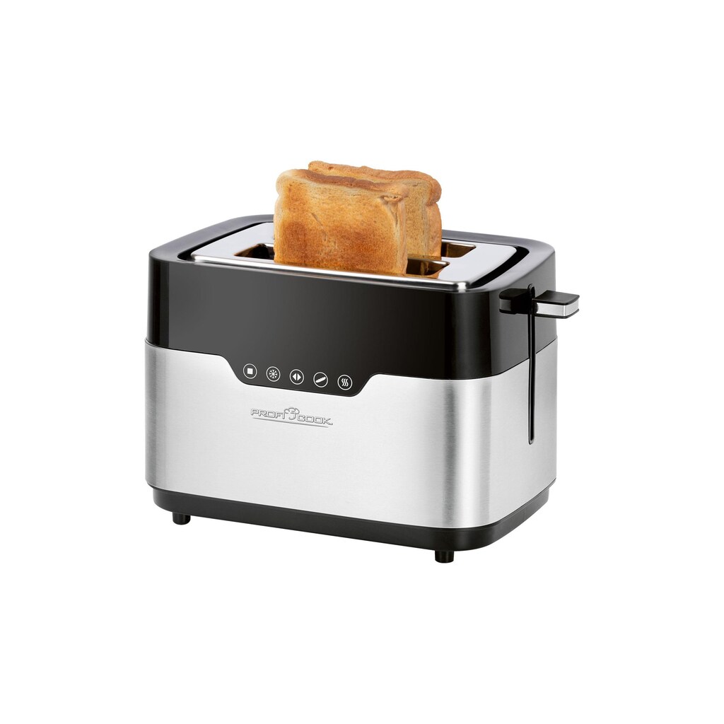 ProfiCook Toaster »PC-TA 1170 Schwarz«, 2 kurze Schlitze, für 2 Scheiben, 920 W