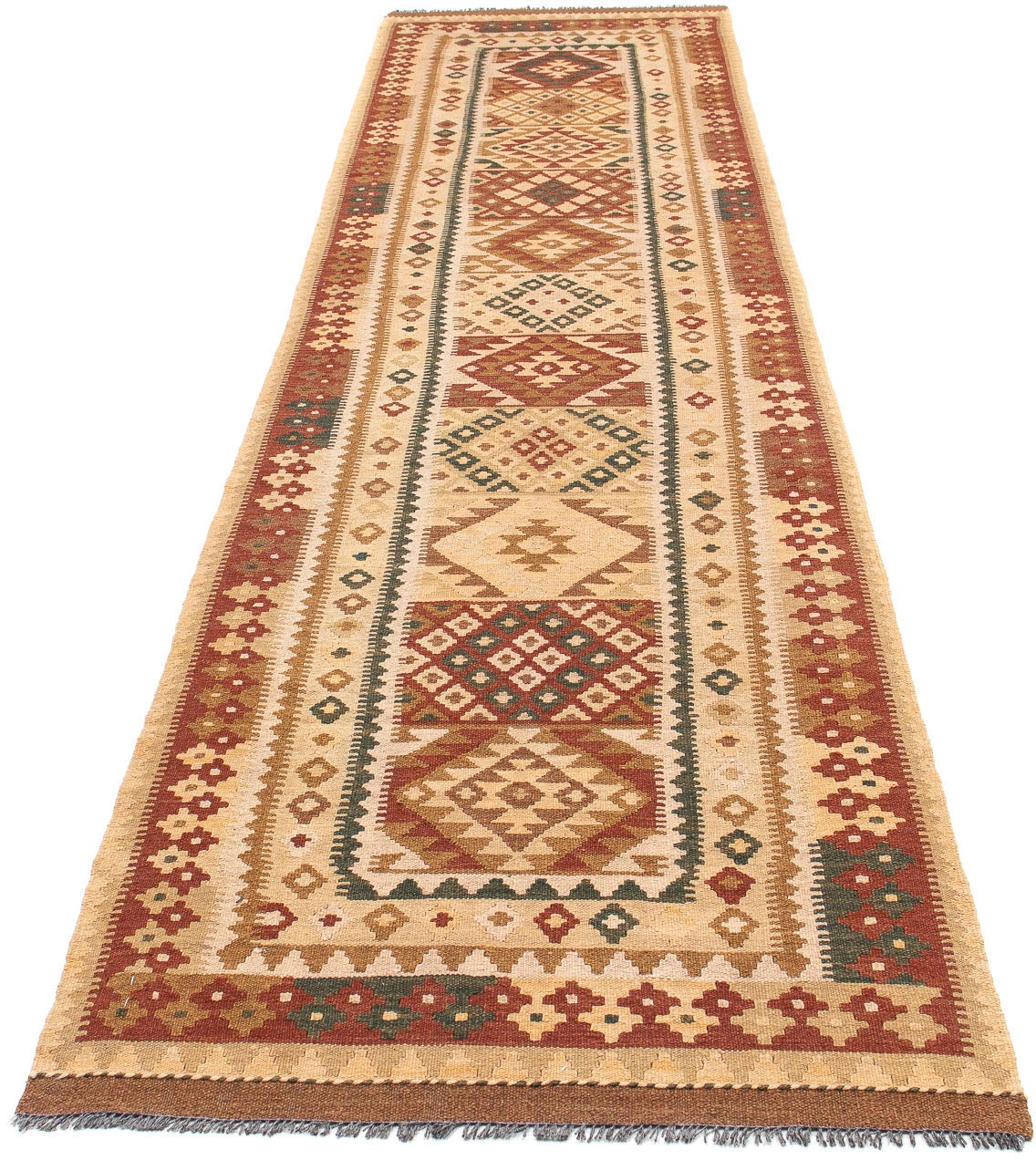 Image of morgenland Läufer »Kelim Maimene Medaillon 387 x 70 cm«, rechteckig, 0,5 mm Höhe, Wendeteppich bei Ackermann Versand Schweiz