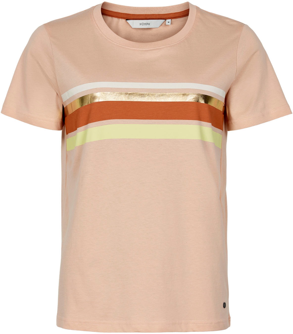 Image of nümph T-Shirt, mit coolem Brust-Streifen-Print im Glanz-Look bei Ackermann Versand Schweiz