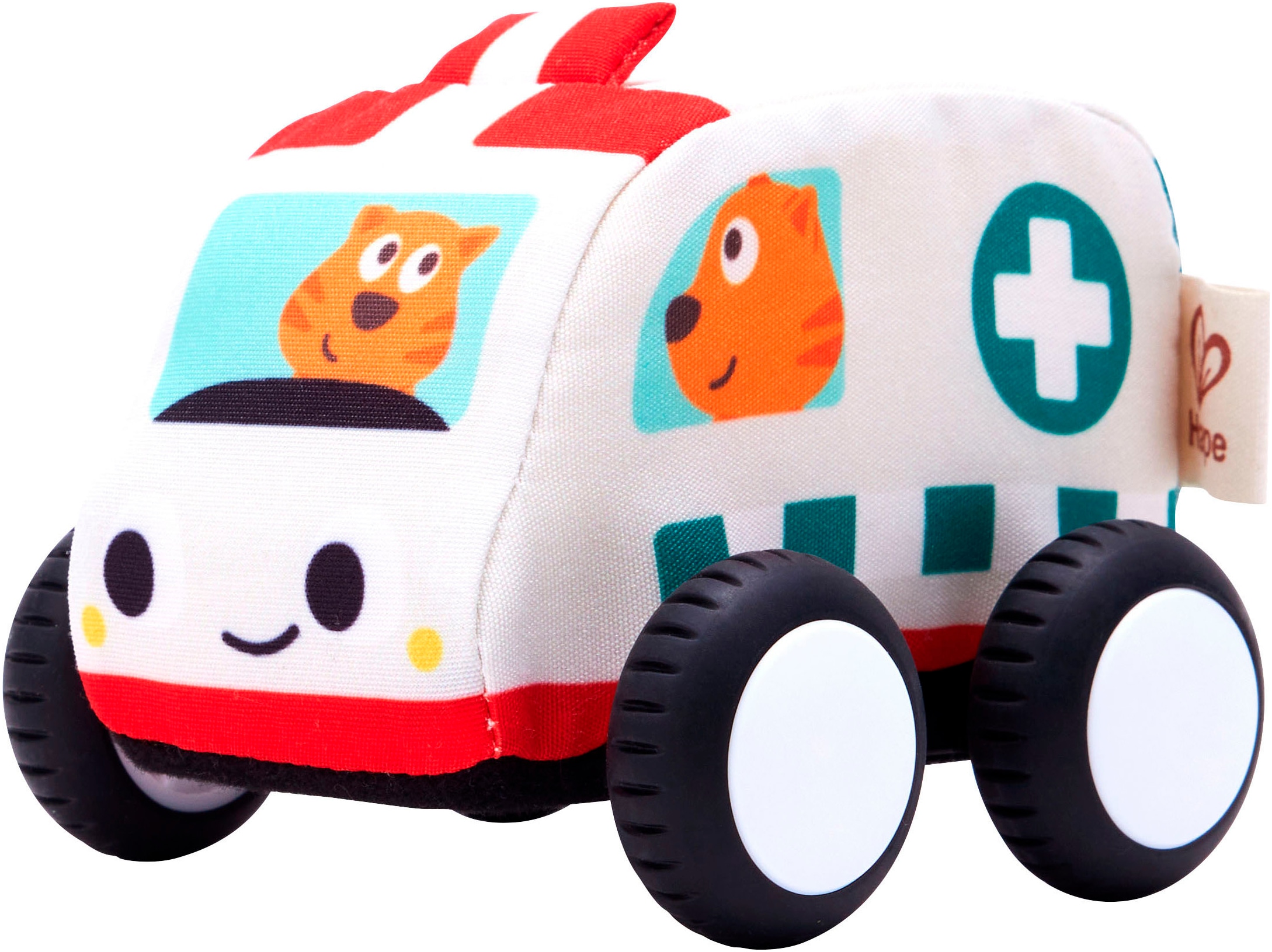 Hape Voiture-jouet »Plüschauto-Set mit Rückziehmotor«