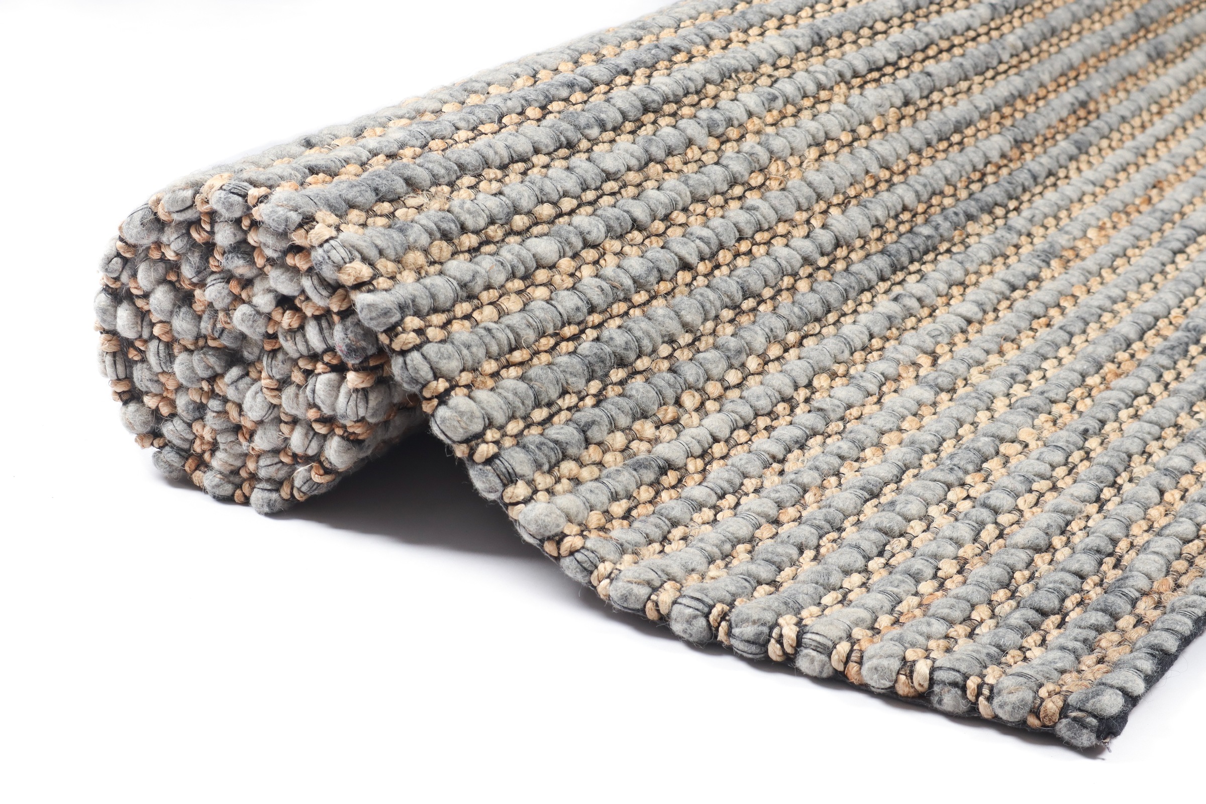 my home Hochflor-Teppich »Leevy«, rechteckig, 25 mm Höhe, Handwebteppich, Wolle, Robust und Langlebig