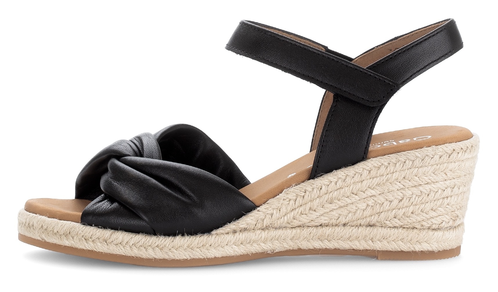 Gabor Sandales compensées »ATHEN«  , Riemchensandale, Sommerschuh mit Klettverschluss, G-Weite