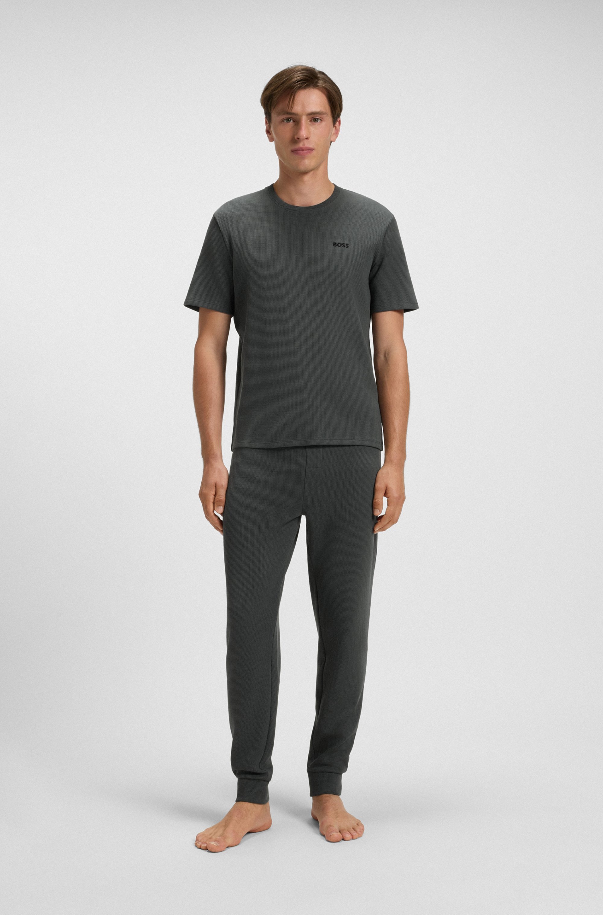 BOSS Pyjamaoberteil »Waffle T-Shirt«