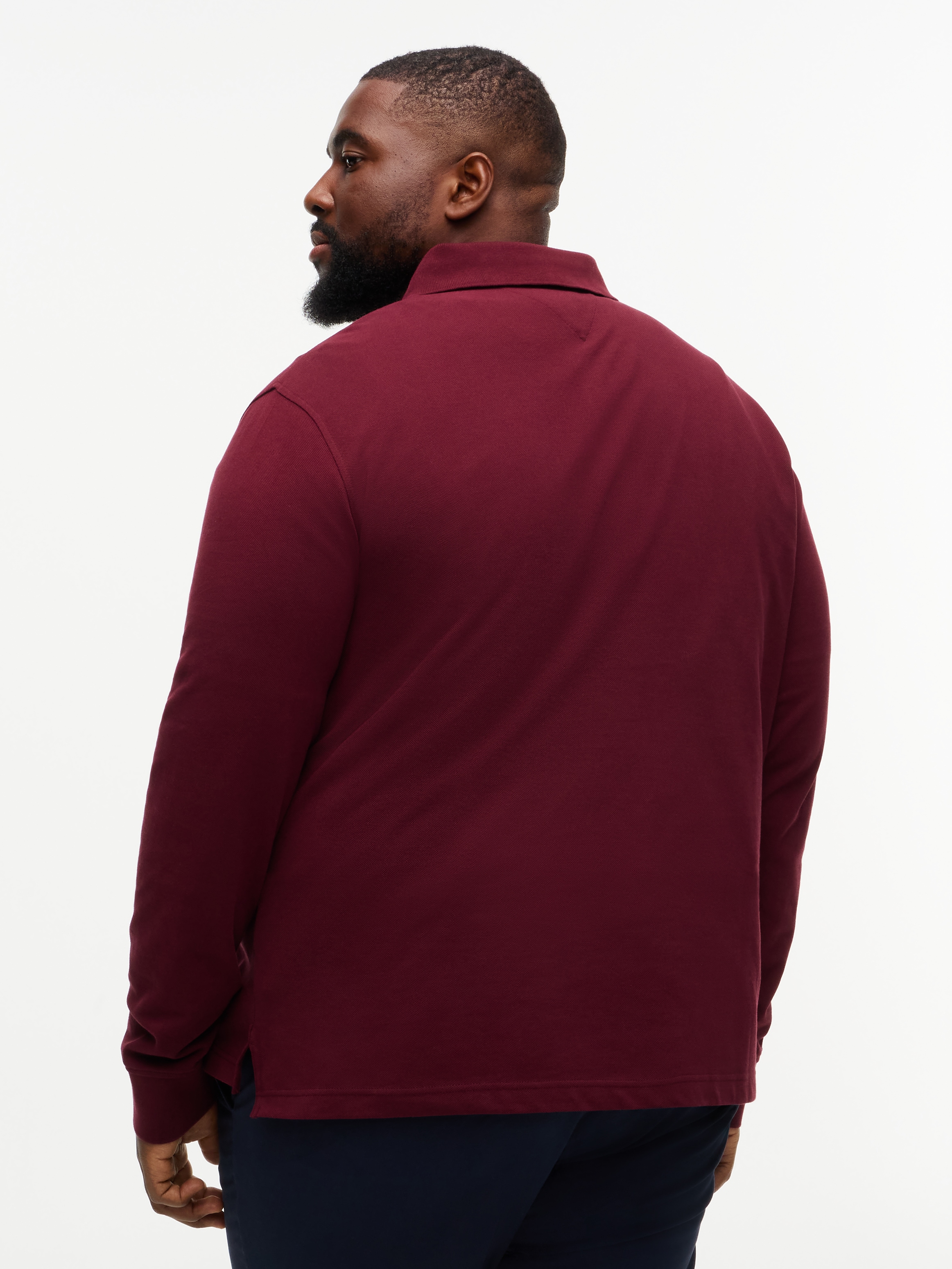 Tommy Hilfiger Big & Tall Polo à manches longues »BT-1985 REGULAR LONGSLEEVE« Grosse Grössen, Stretch-Pique