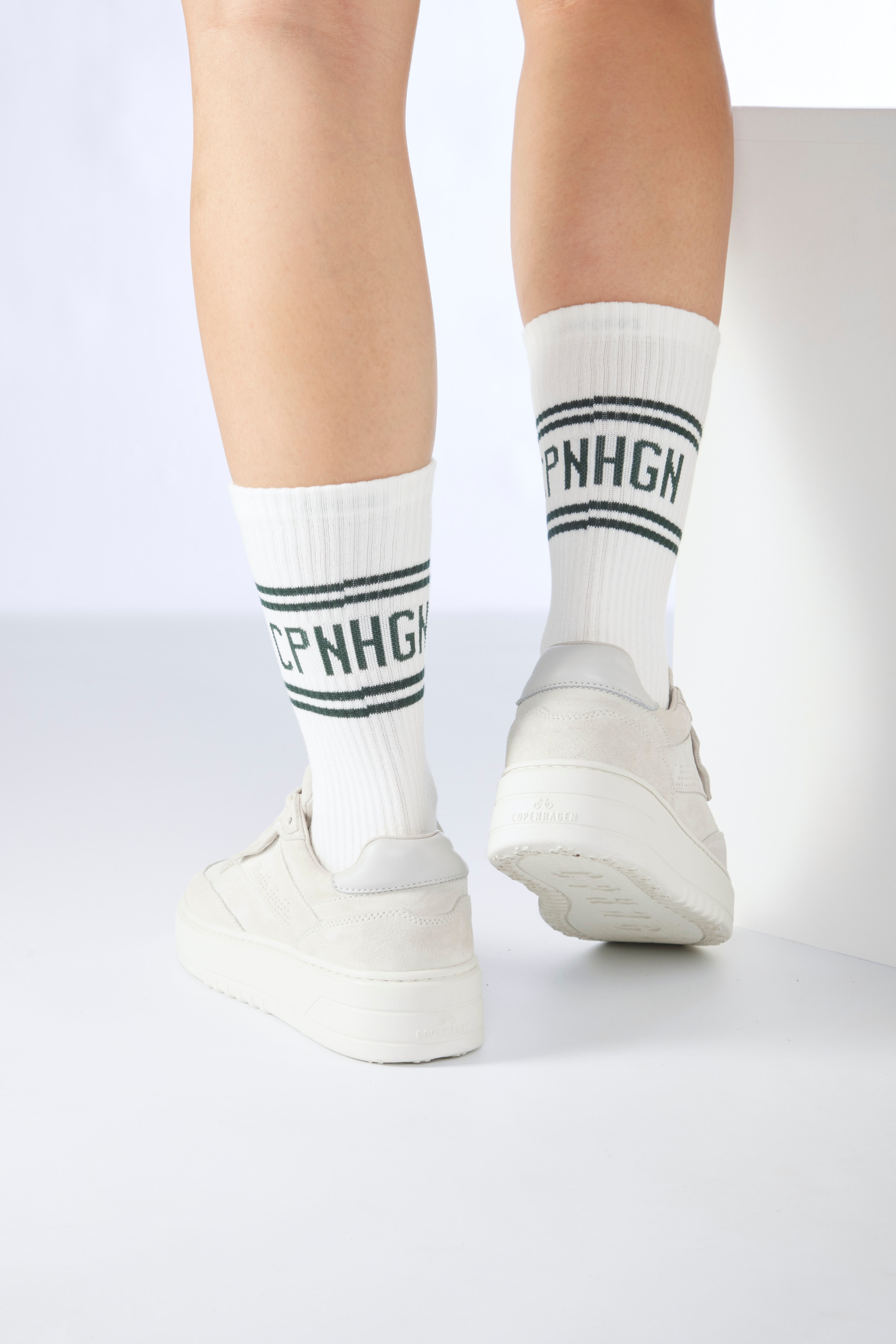 Copenhagen Studios Langsocken Packung, 2 Stk. tlg. mit Pikeé-Struktur unter der Sohle