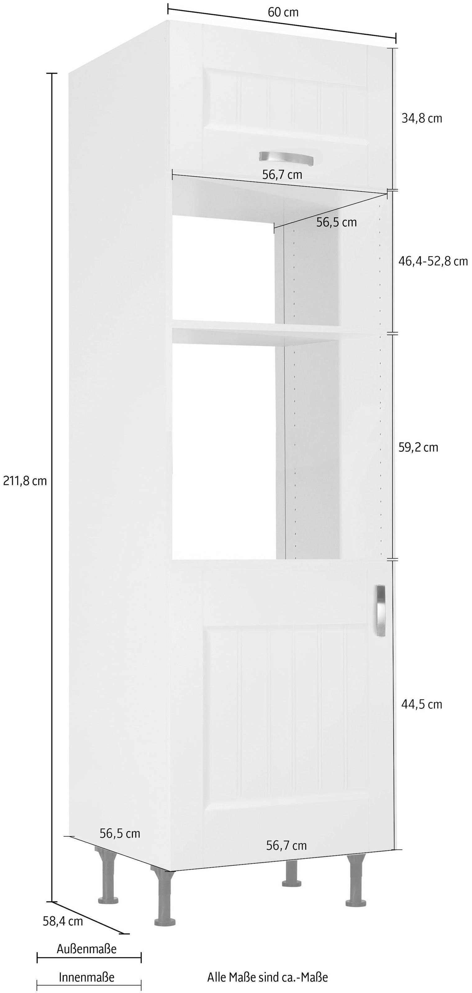 KOCHSTATION Backofenumbauschrank »KS-Cara« geeignet für Einbaumikrowellengerät