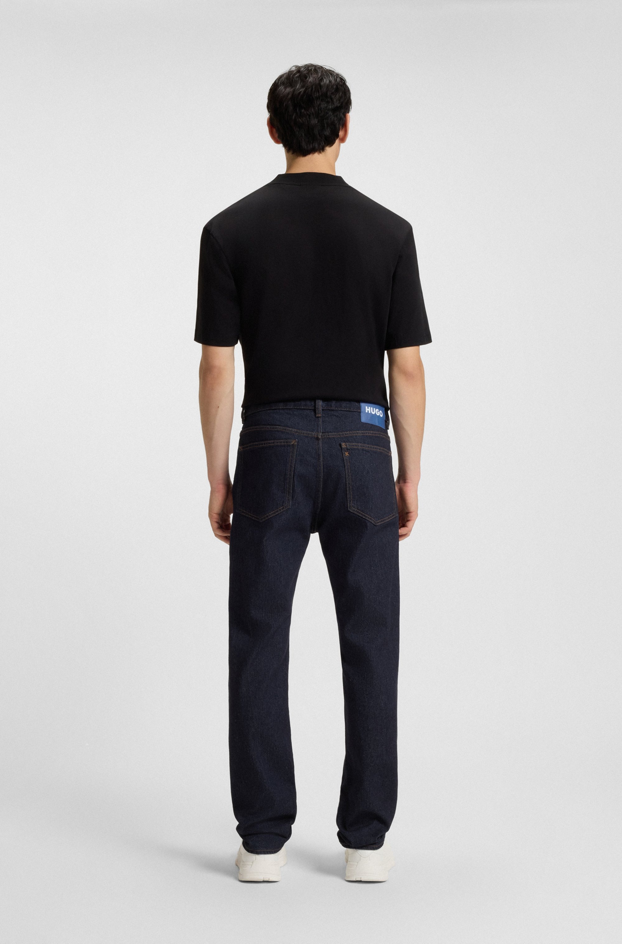 HUGO Blue Slim-fit-Jeans »Ash« mit Stone-washed-Finish
