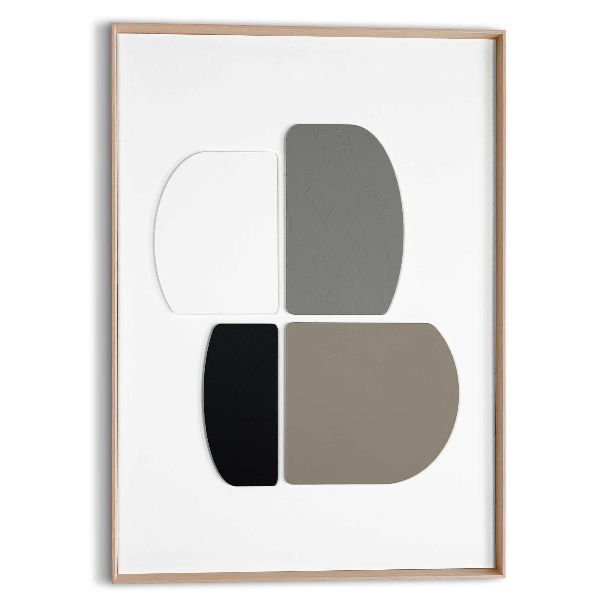 Image of Reinders Wandbild "Sculpted Silence" Wohnzimmer - Beige - MDF - Abstrakt - 50x70 cm