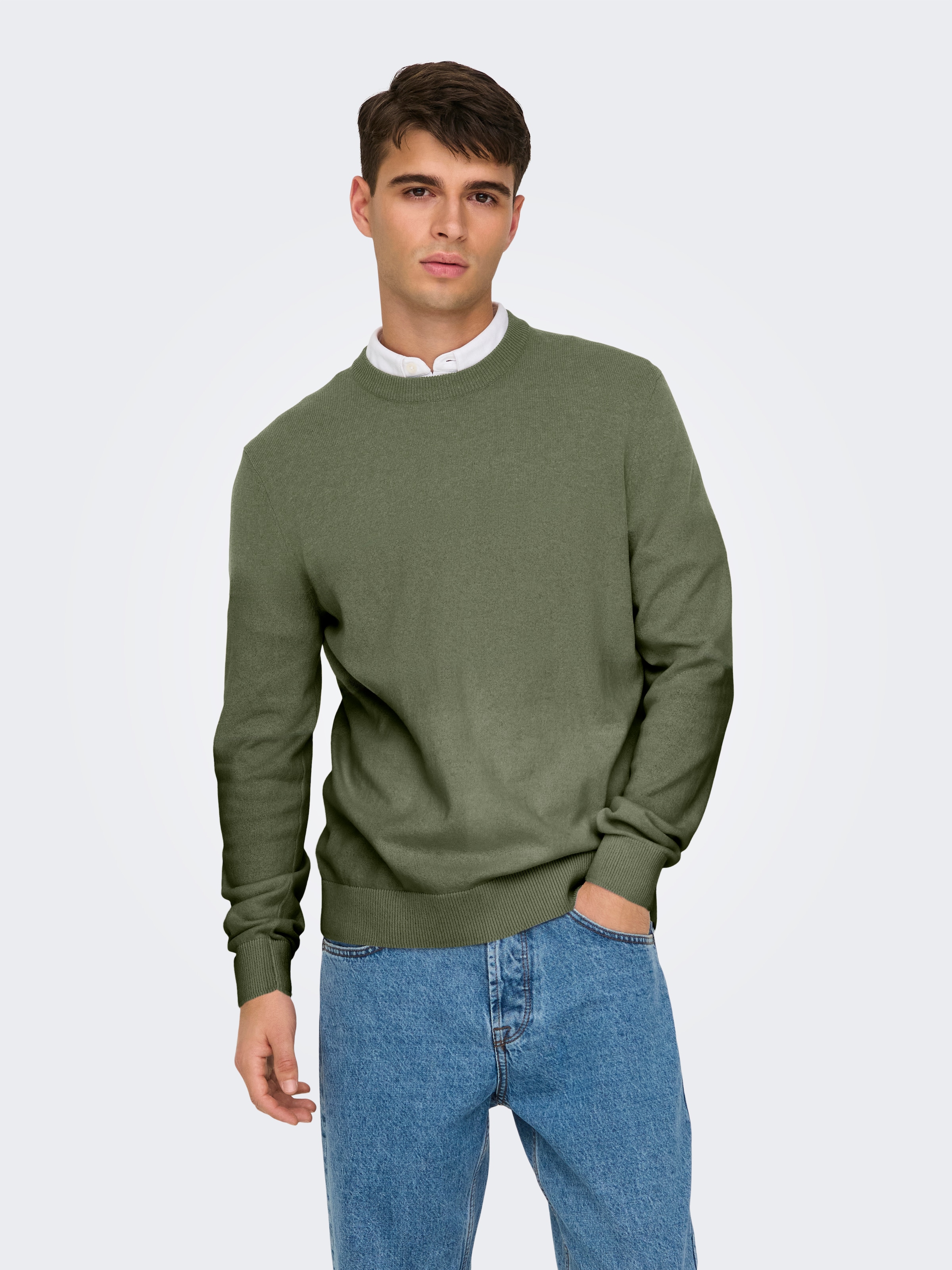 ONLY & SONS Pull à col rond »ONSREX LIFE REG 12 CREW KNIT«