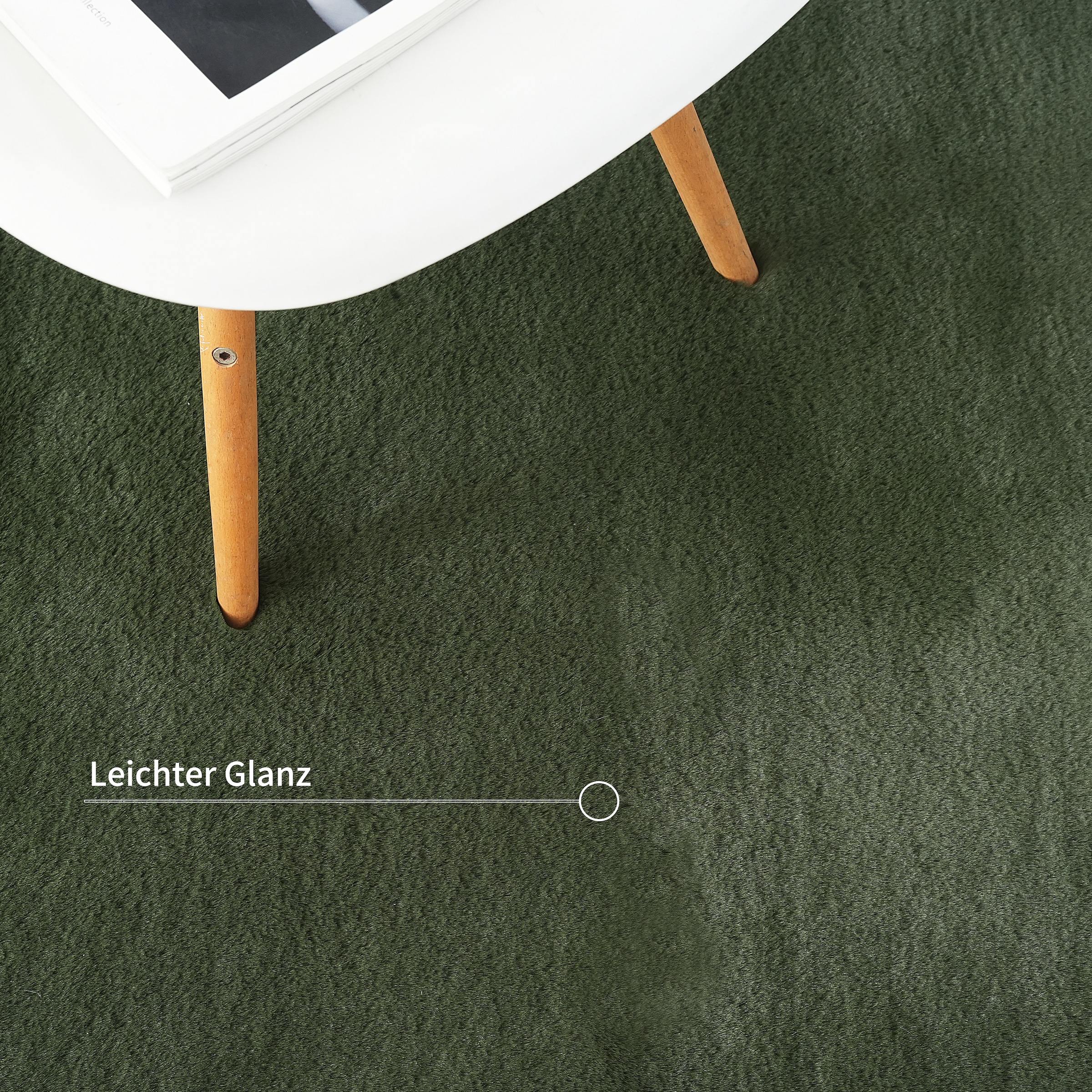 Bruno Banani Tapis en fourrure »Rabbit 2, Kunstfell Teppich, Modern« Rectangulaire 25 mm Höhe Kaninchenfell-Haptik, sehr weich, Wohnzimmer, Schlafzimmer, Esszimmer