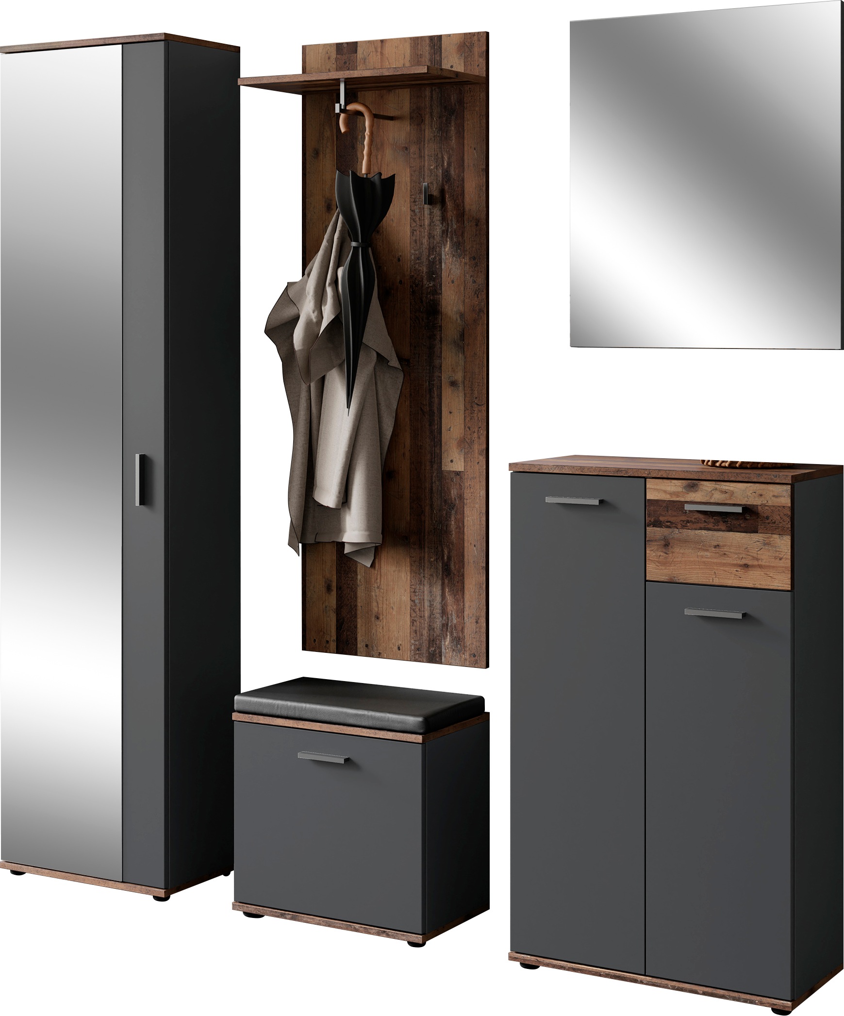 Image of byLIVING Garderoben-Set "Jakob" 5 Stk. tlg.