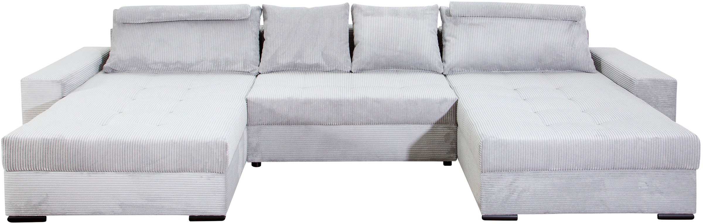 COLLECTION AB Wohnlandschaft »XXXL-Josy Relax U-Form Breite 352 cm, mit 2 gleich grossen Recamieren«, inkl. Bettfunktion, Bettkasten, mit 4 Rückenkissen in zwei Grössen