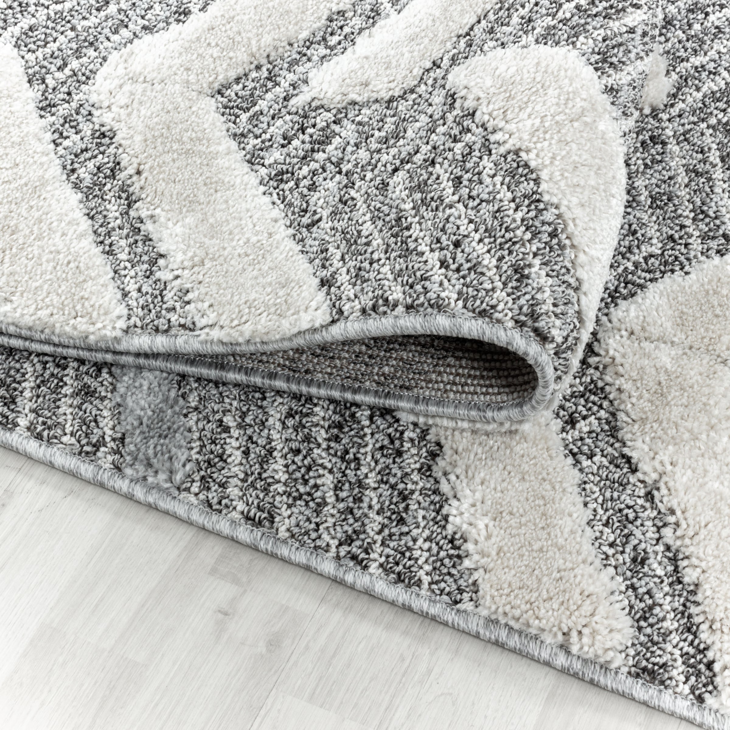 Ayyildiz Teppiche Teppich »PISA 4705«, rechteckig, 20 mm Höhe, Läufer, rund, Hoch Tief Struktur, Wohnzimmer,Schlafzimmer